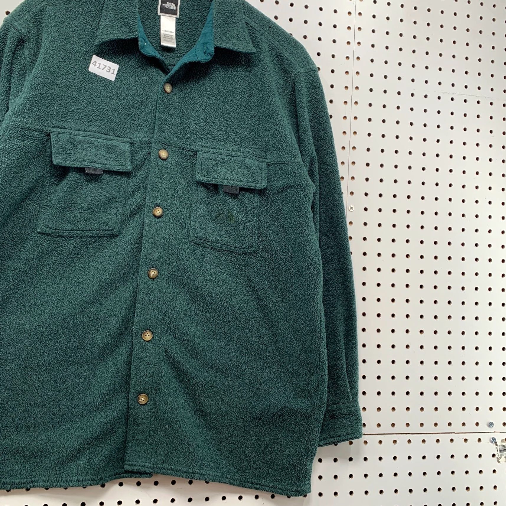 The North Face The North Face Fleece Button-Up Shirt Mens Small Green Outdoor Long Sleeve with Pocket Size US S / EU 44-46 / 1 - 6 Thumbnail