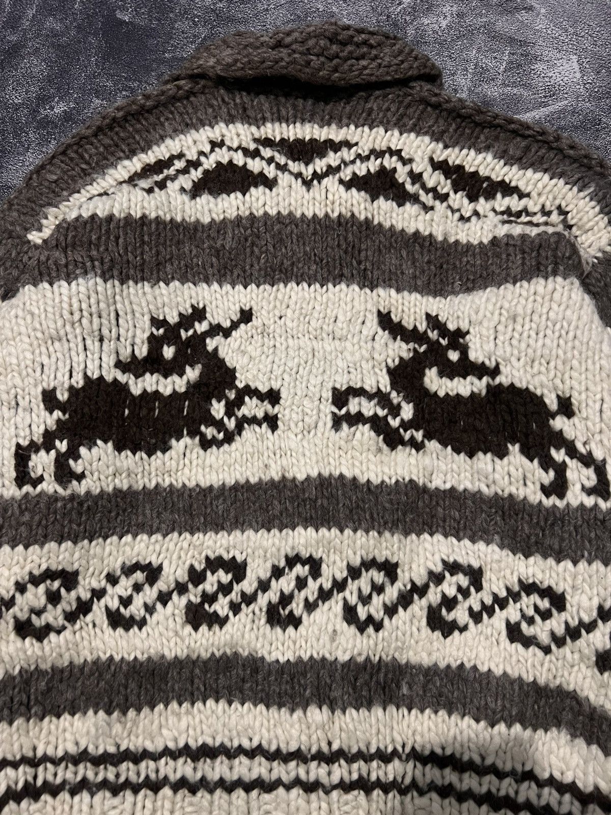 Vintage 80s Cowichan Knit Sweater Size US L / EU 52-54 / 3 - 11 Thumbnail