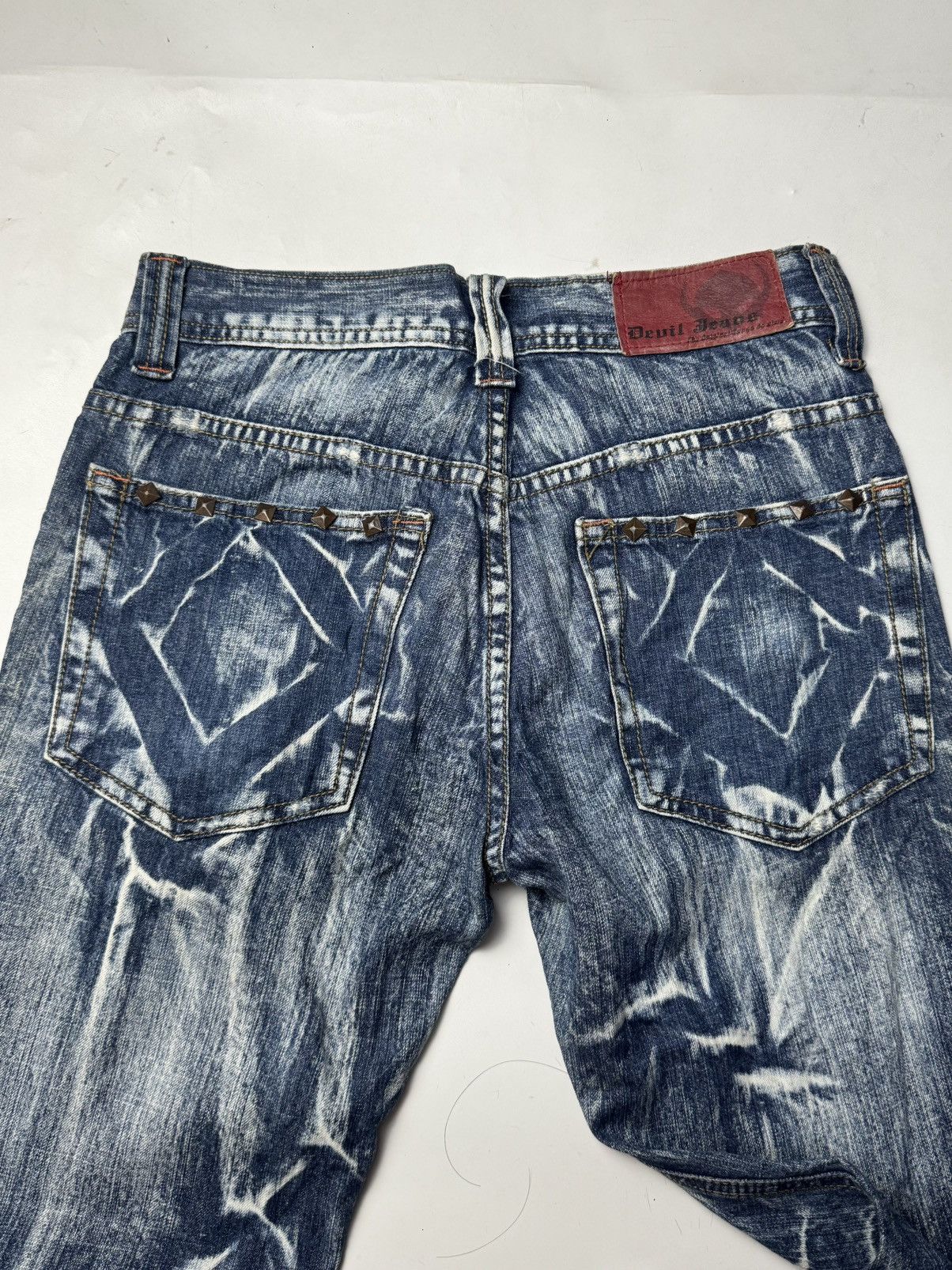Tornado Mart Flared Studded Devil Jeans Hysteric styled japanese Size US 29 - 4 Thumbnail