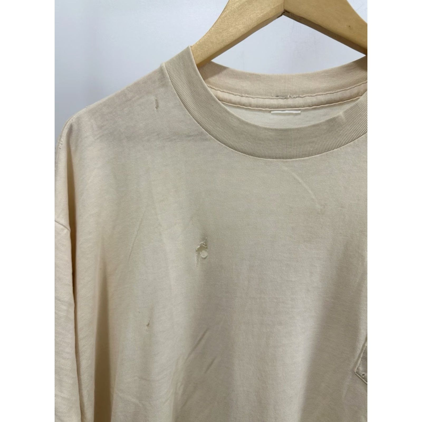 Vintage VTG Butter Thin Worn Boxy Flowy Pocket T-Shirt 2XL Peach Womens/Mens T-Shirt 2XL Distressed Burnout Worn Boxy Pocket Short Sleeve Shirt Size US XXL / EU 58 / 5 - 6 Thumbnail