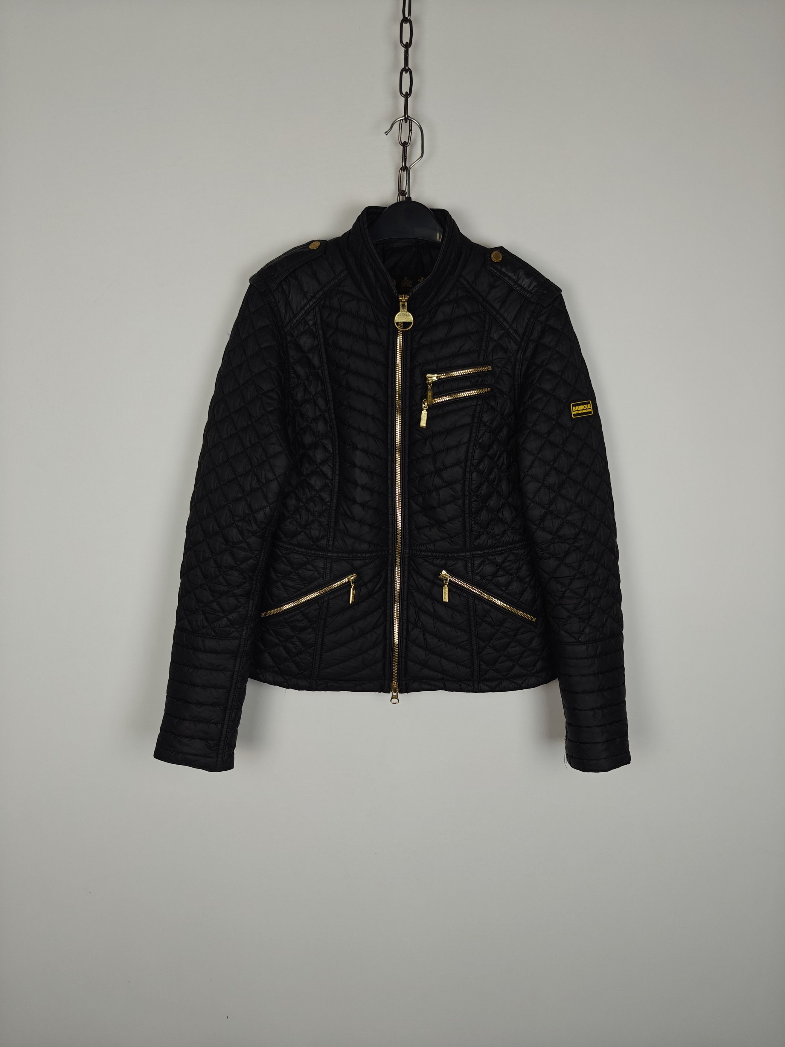Barbour Barbour International Jacket Weld Quilt Black US 8/EU 38 Size M / US 6-8 / IT 42-44 - 1 Thumbnail