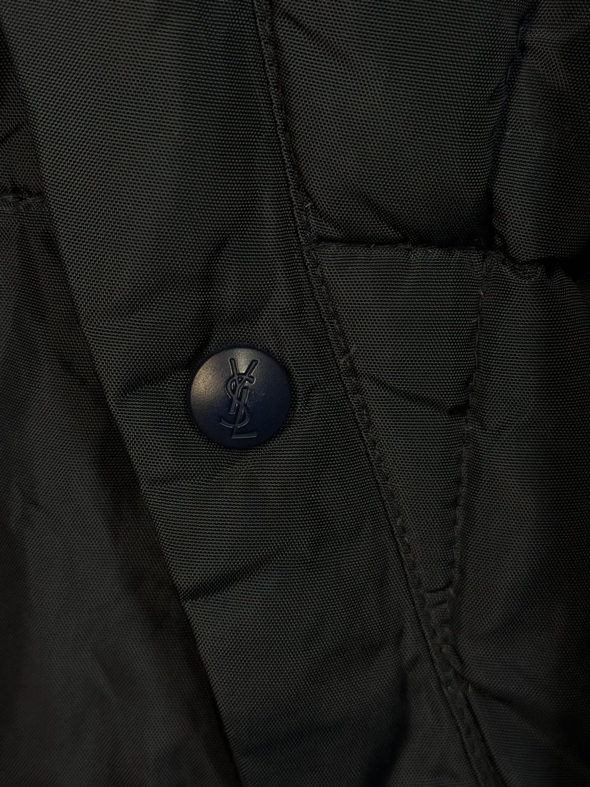 Yves Saint Laurent Puffer YSL Down Jacket Winter Blue Bomber Zip Up Size US M / EU 48-50 / 2 - 6 Thumbnail