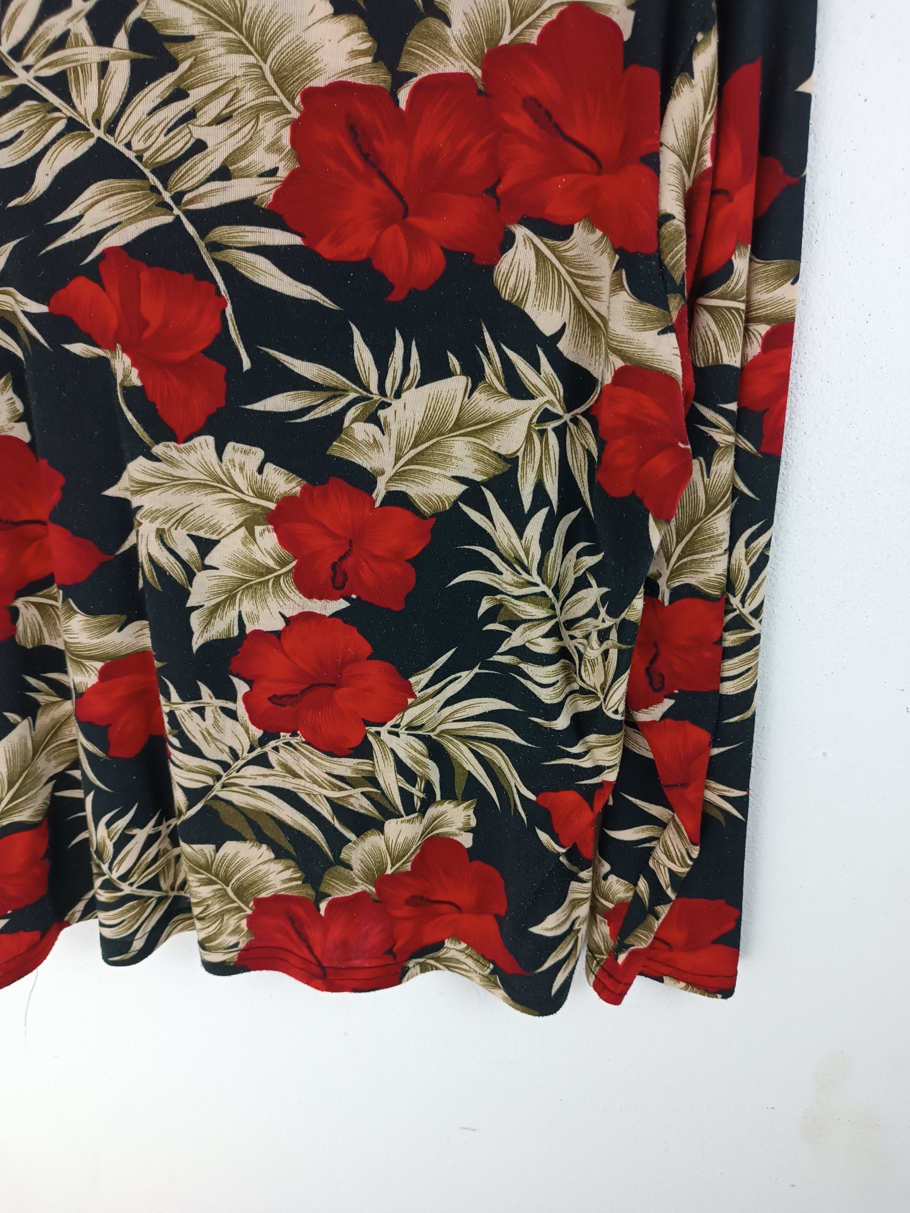 Other VINTAGE FLORAL FLOWER HIBISCUS PUNK ROCK STYLE GRUNGE Size M / US 6-8 / IT 42-44 - 15 Thumbnail