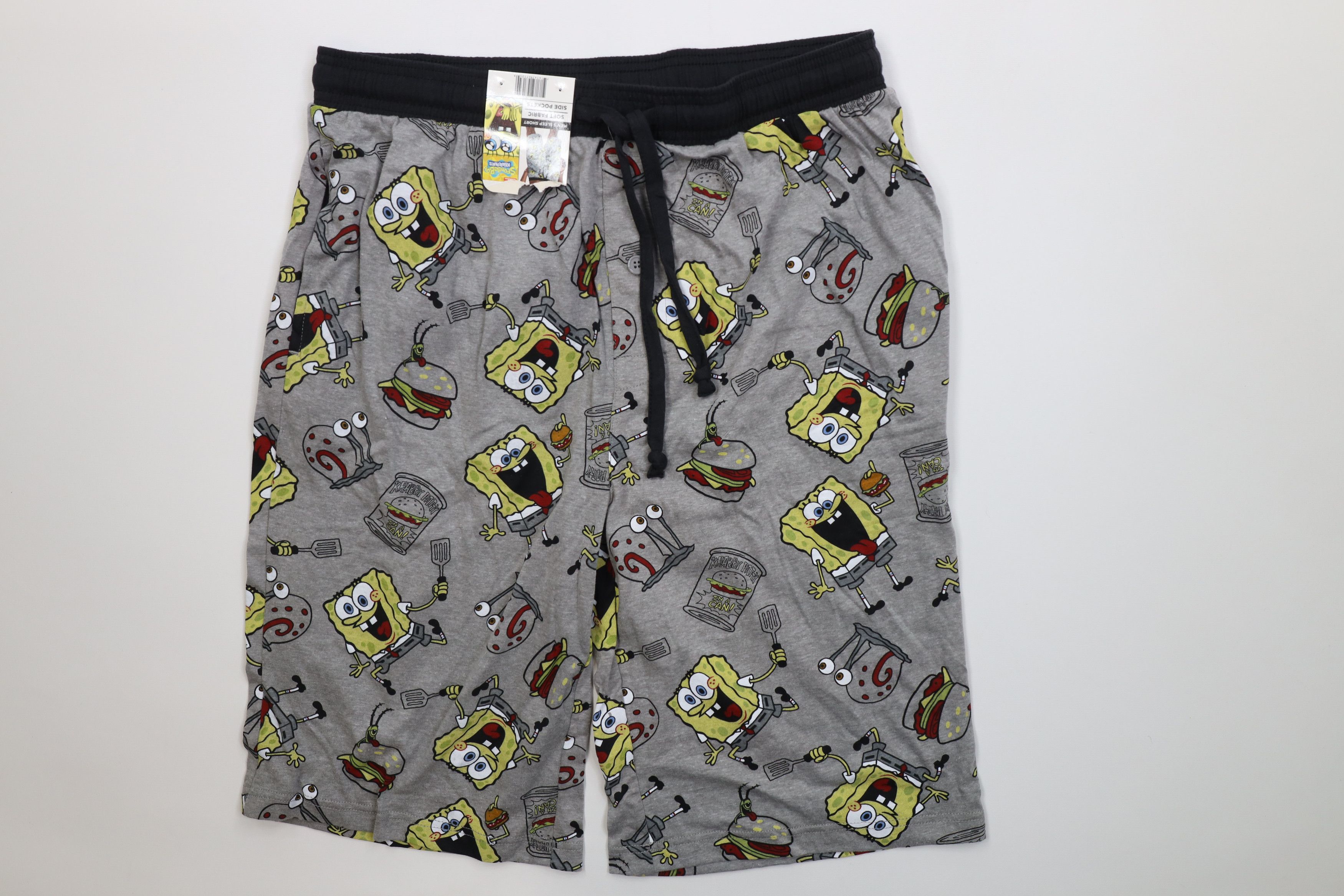 Vintage Deadstock Y2K Nickelodeon Spongebob Squarepants Sleep Shorts Size US 38 / EU 54 - 1 Thumbnail