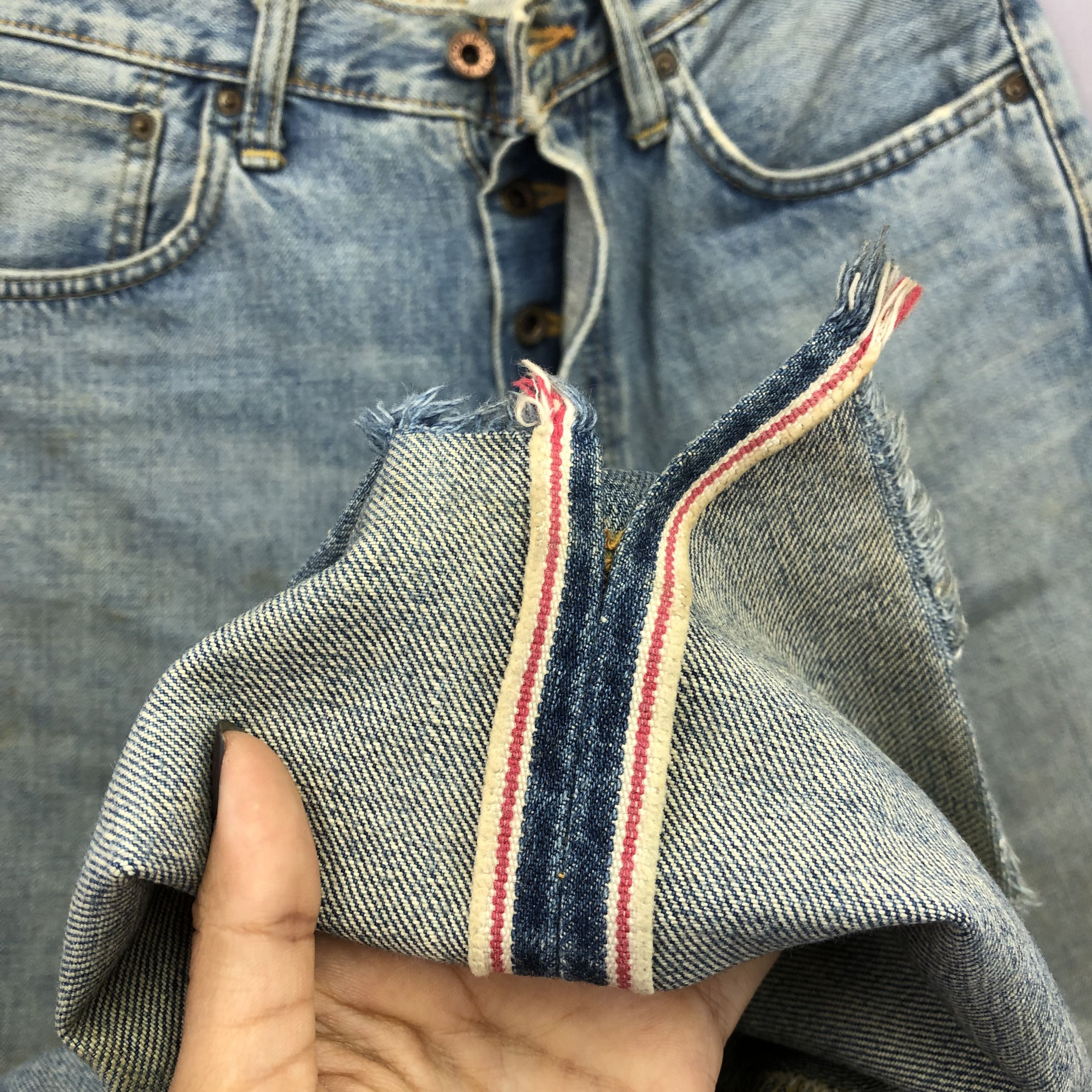 Edwin Vintage Edwin Selvedge Jeans Japanese Faded Light Wash Denim Size 28" / US 6 / IT 42 - 8 Thumbnail