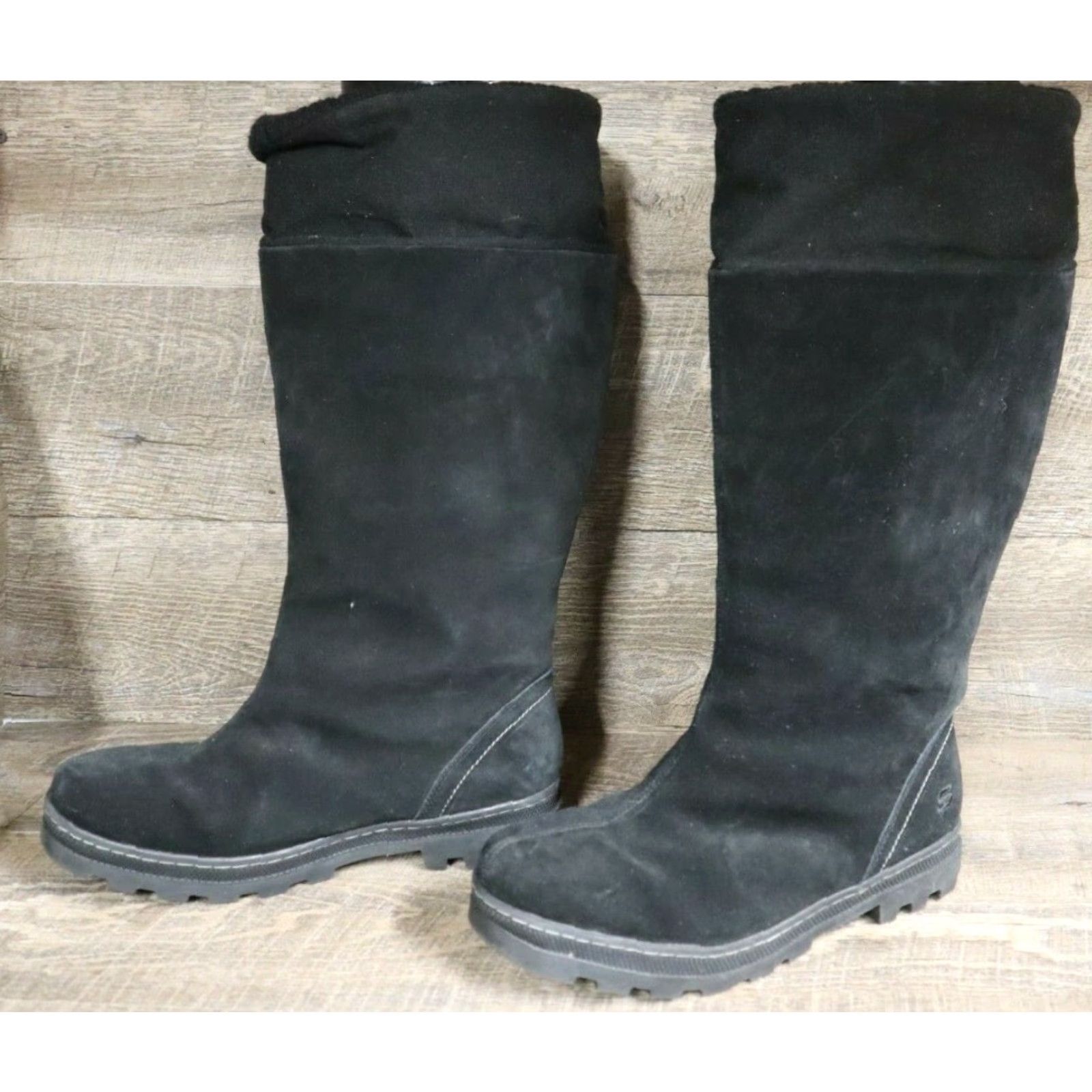 SKECHERS SKECHERS SOHO LAB Boots Knee-High Black Suede 7 US Womens Size US 7 / IT 37 - 2 Thumbnail