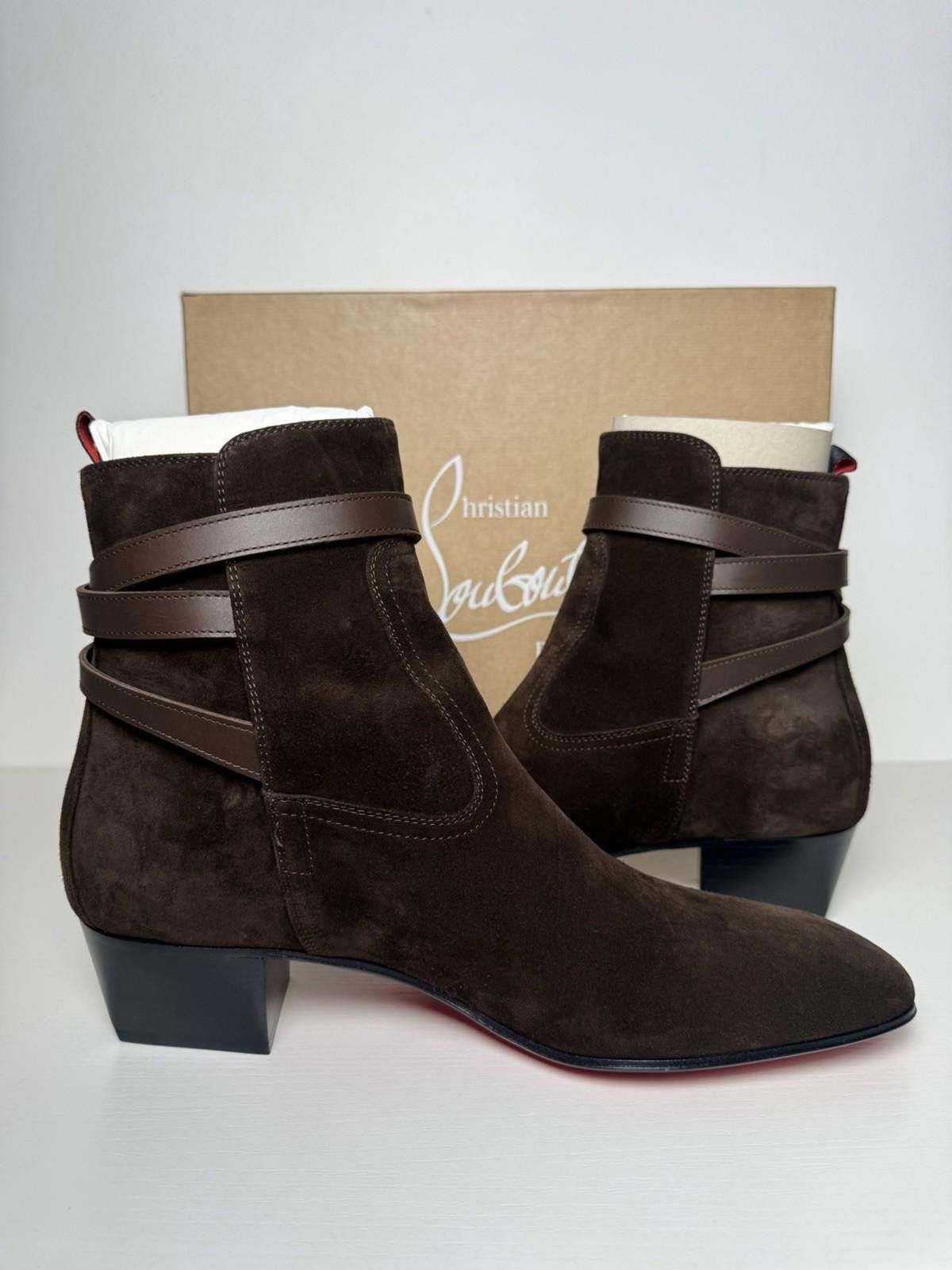 Christian Louboutin Christian Louboutin Rosalio Jodhpur Boots Suede Men’s 44.5 Size US 11.5 / EU 44-45 - 5 Thumbnail