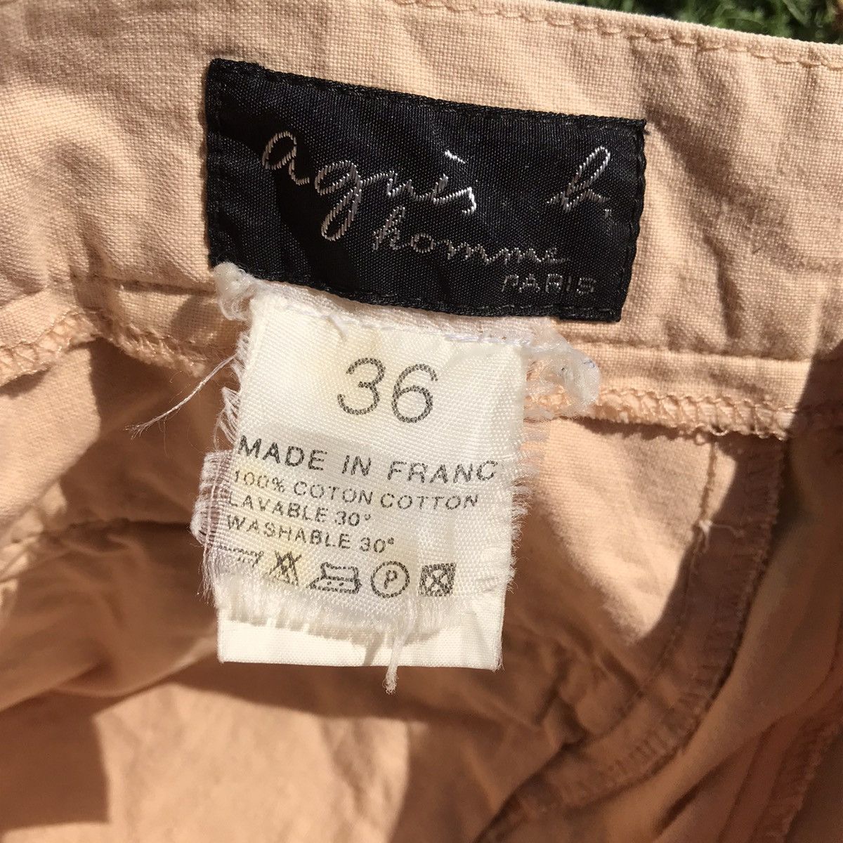 Designer × agnes b. Vintage Agnes B France Short pants khaki khakis beige Size US 34 / EU 50 - 6 Thumbnail