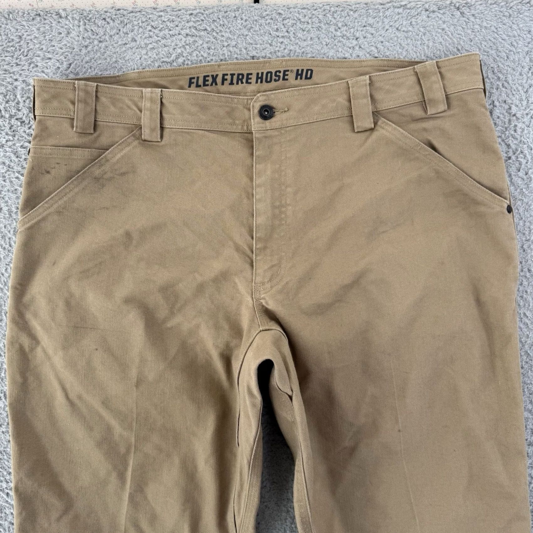 Duluth Trading Company Duluth Trading Co Pants Mens 40x32 Brown Flex Fire Hose HD Standard Fit Stretch Carpenter Casual Workwear Size US 40 / EU 56 - 3 Thumbnail