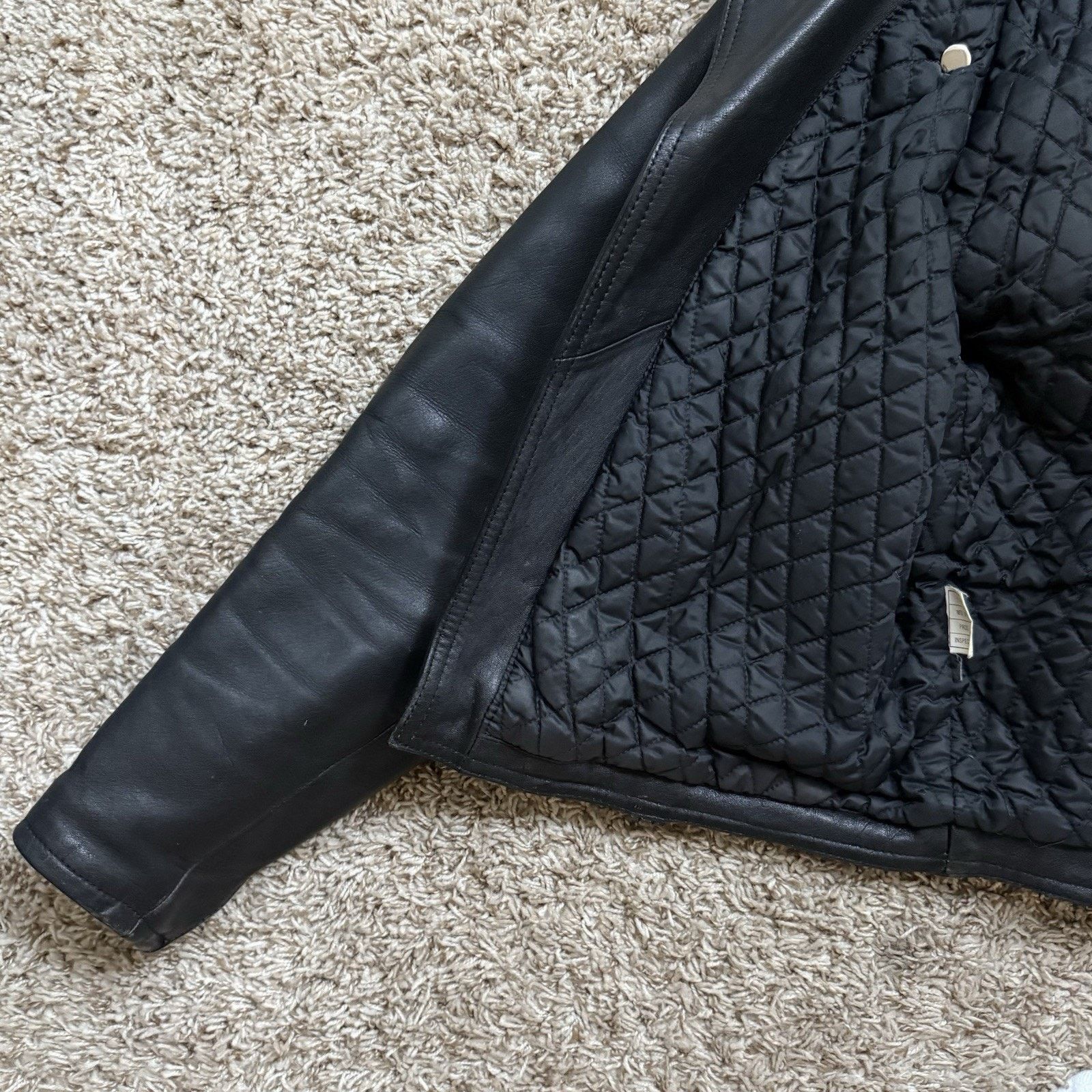 Harley Davidson Vintage Harley Davidson Black Leather Motorcycle Jacket Fur Size US M / EU 48-50 / 2 - 11 Thumbnail