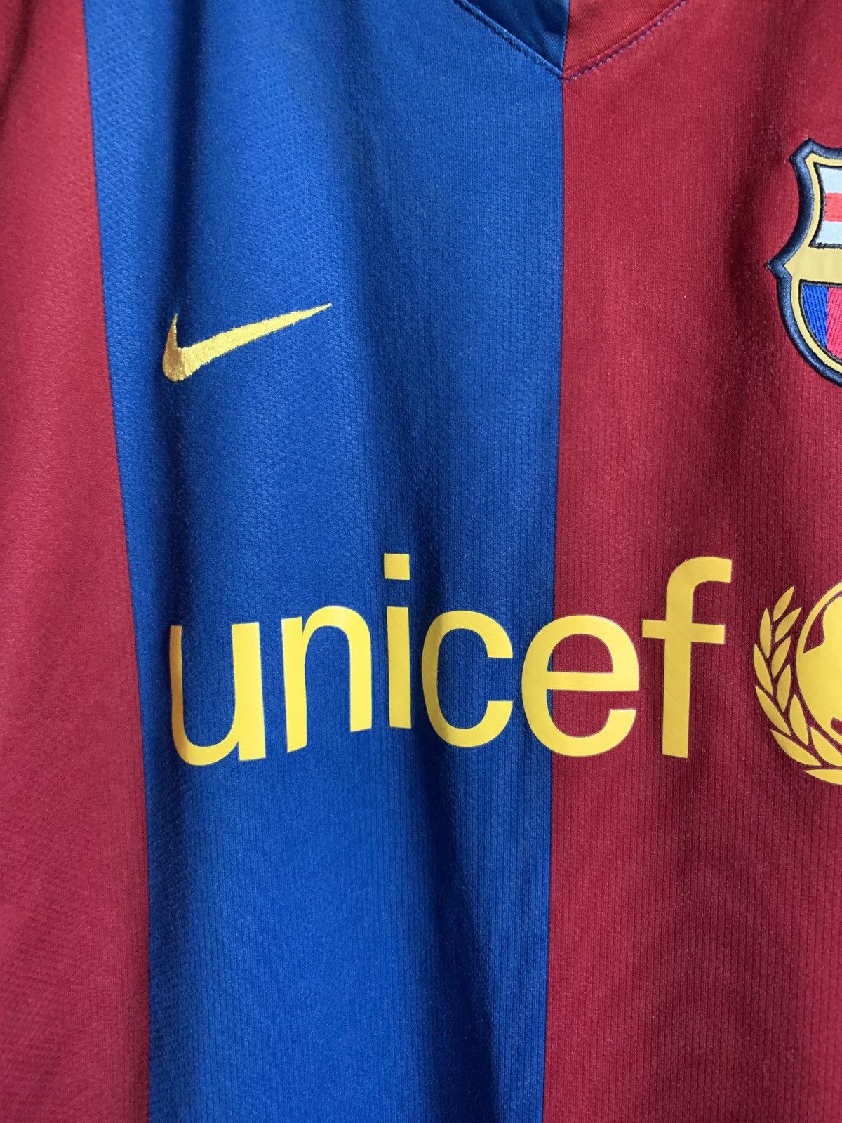 Nike Barcelona 2008 Home Football Shirt Vintage Nike Soccer Sz S Size US S / EU 44-46 / 1 - 5 Thumbnail