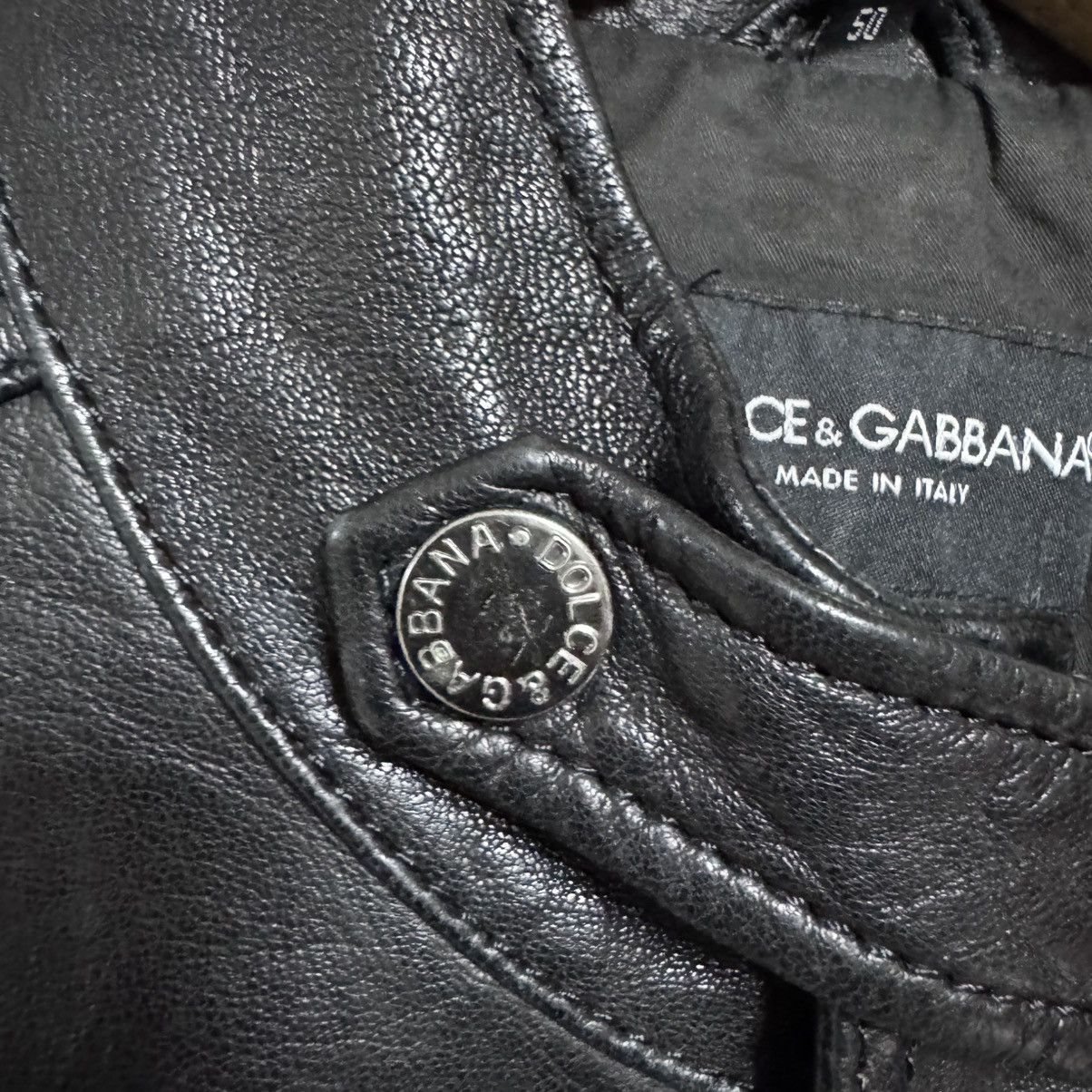 Dolce & Gabbana Vintage Dolce & Gabbana Black Leather Jacket Multipocket Size US M / EU 48-50 / 2 - 16 Thumbnail