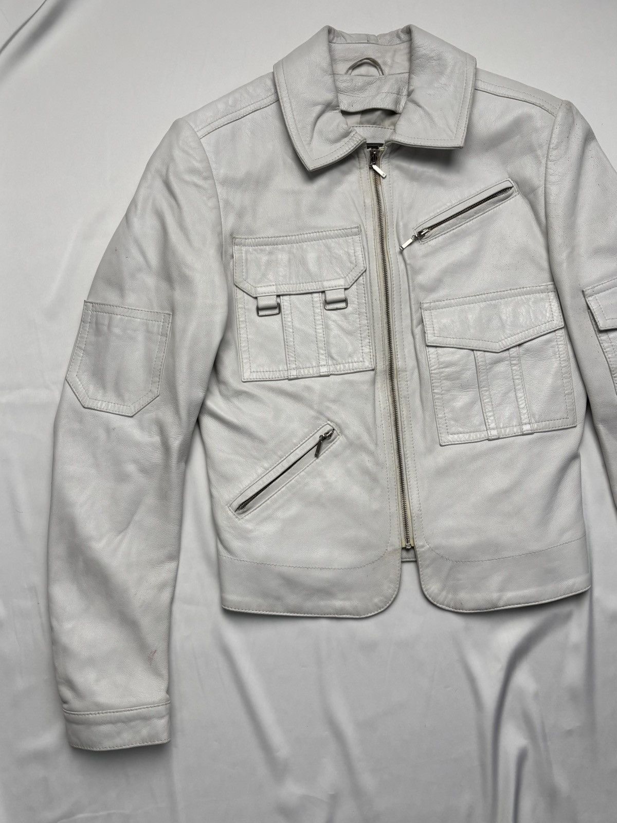 Vintage Vintage leather multi pocket jacket Size S / US 4 / IT 40 - 2 Thumbnail