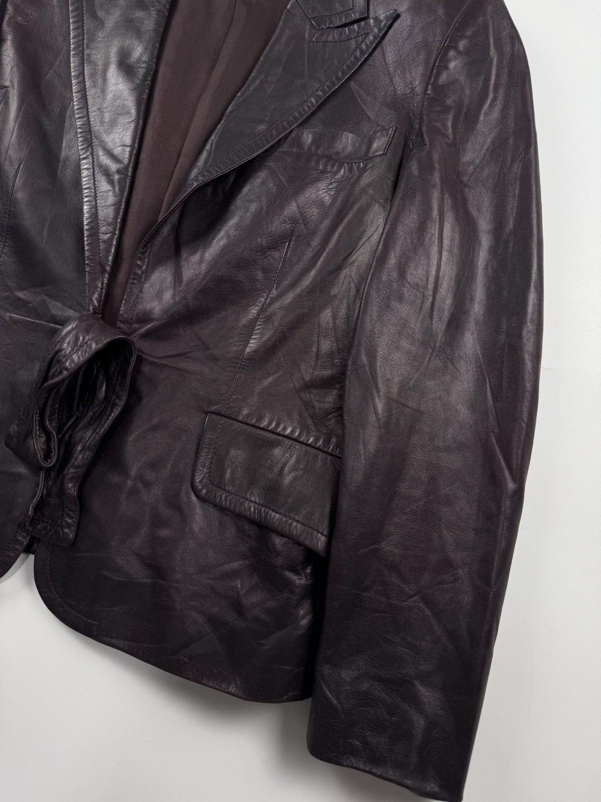 Gucci Gucci x Tom Ford Silk Leather Jacket Size US S / EU 44-46 / 1 - 6 Thumbnail