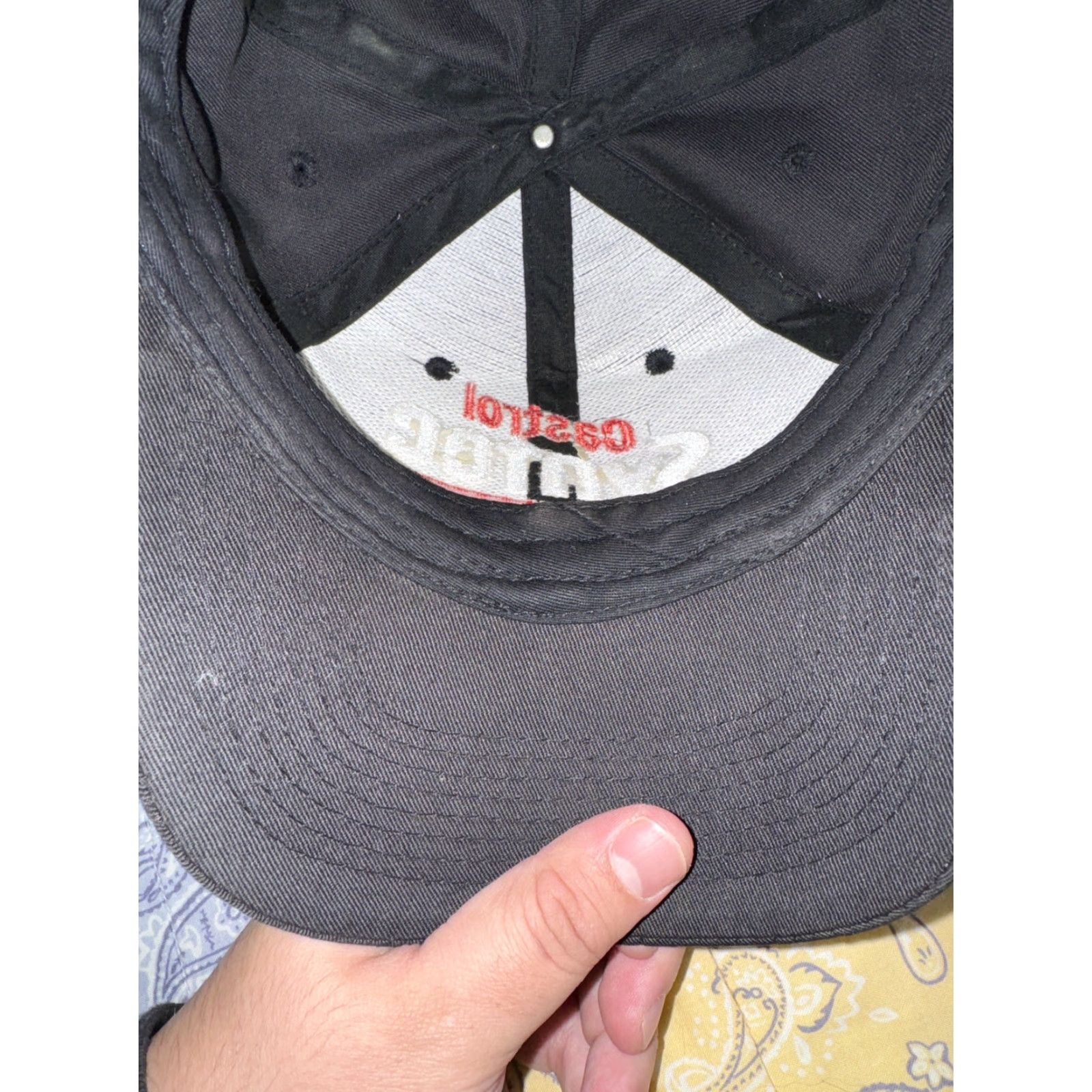 Vintage VINTAGE Castro Syntec SnapBack Hat Black Adjustable Mens One Size Snapback Black Castro Syntec Hat Mens Size ONE SIZE - 5 Thumbnail