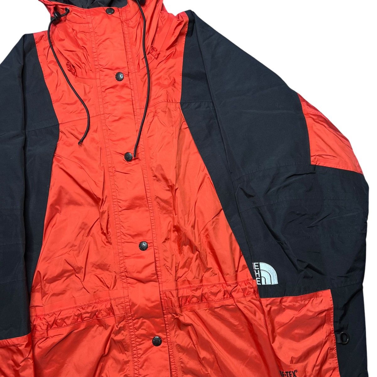 The North Face × Vintage Vtg 90s The North Face Mountain Parka Gore-Tex Orange Jacket Size L / US 10 / IT 46 - 18 Thumbnail