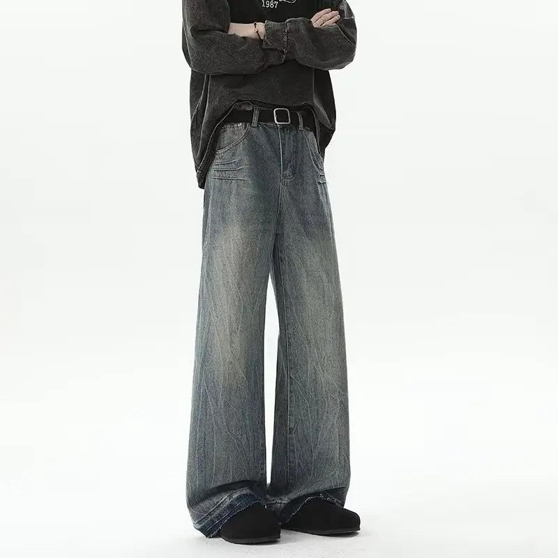 Japanese Brand Retro loose washed micro flared jeans Size US 32 / EU 48 - 1 Thumbnail
