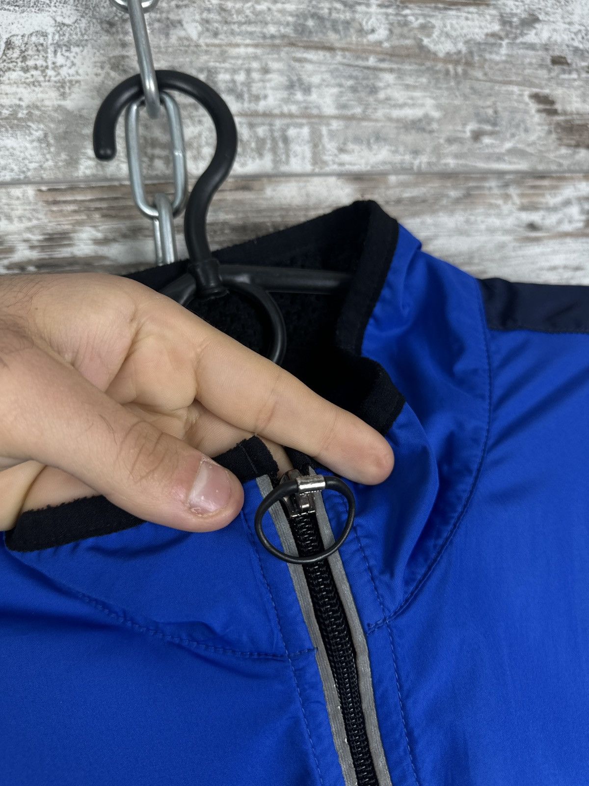 Nike Mens Vintage Nike track jacket swoosh nylon navy Olympic y2k Size US L / EU 52-54 / 3 - 6 Thumbnail