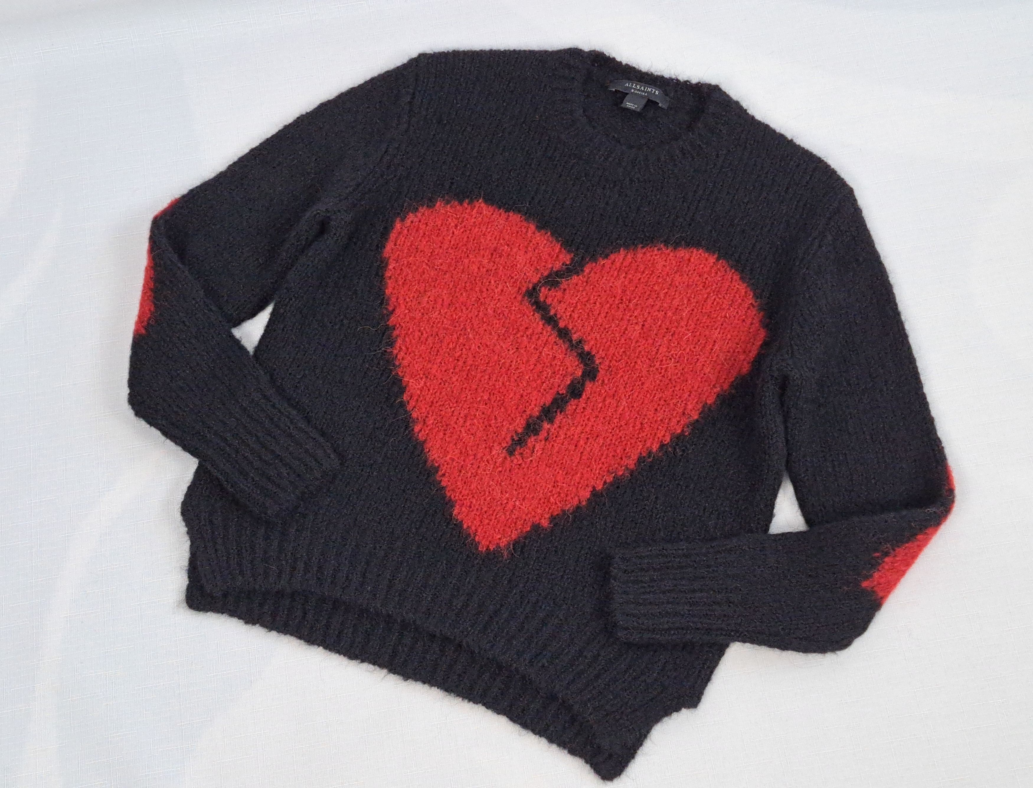 Allsaints AllSaints Luvheart crew neck wool/alpaca jumper. Size XS / US 0-2 / IT 36-38 - 7 Thumbnail