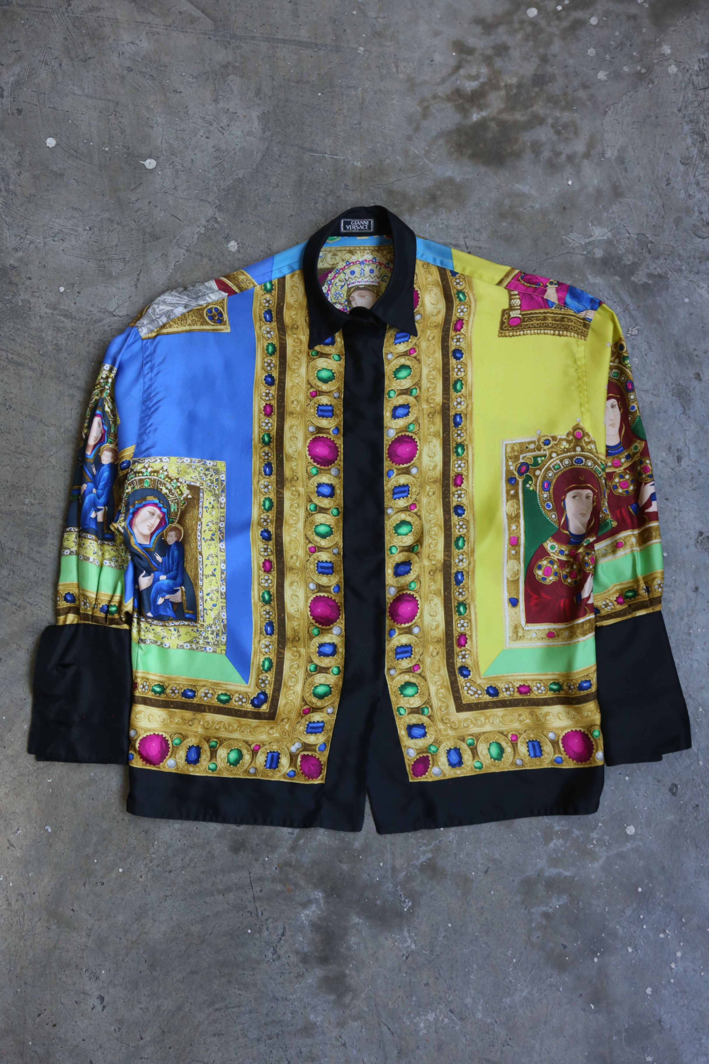 Versace Gianni Versace - F/W 91 - Le Madonne Shirt Size M / US 6-8 / IT 42-44 - 2 Thumbnail