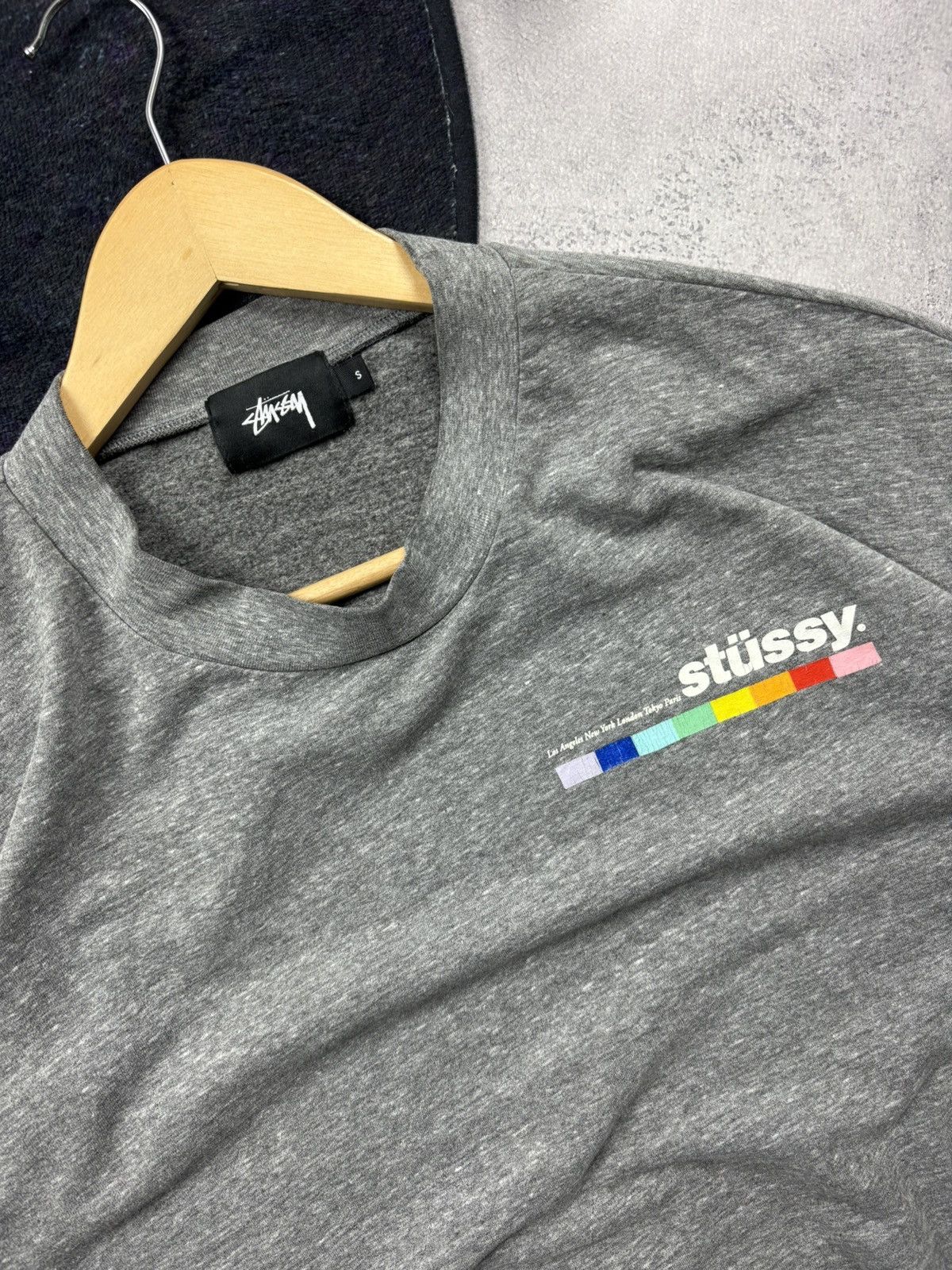 Stussy STUSSY Hype Rare Multicolor Logo Streetwear Skate Sweatshirt Size US S / EU 44-46 / 1 - 4 Thumbnail