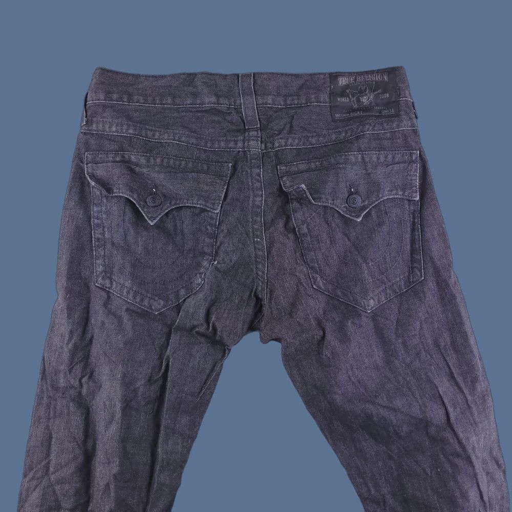 True Religion VINTAGE True Religion Jeans Mens 36x33 Black Ricky Black Denim Pants Relaxed Flap Size US 36 / EU 52 - 1 Thumbnail