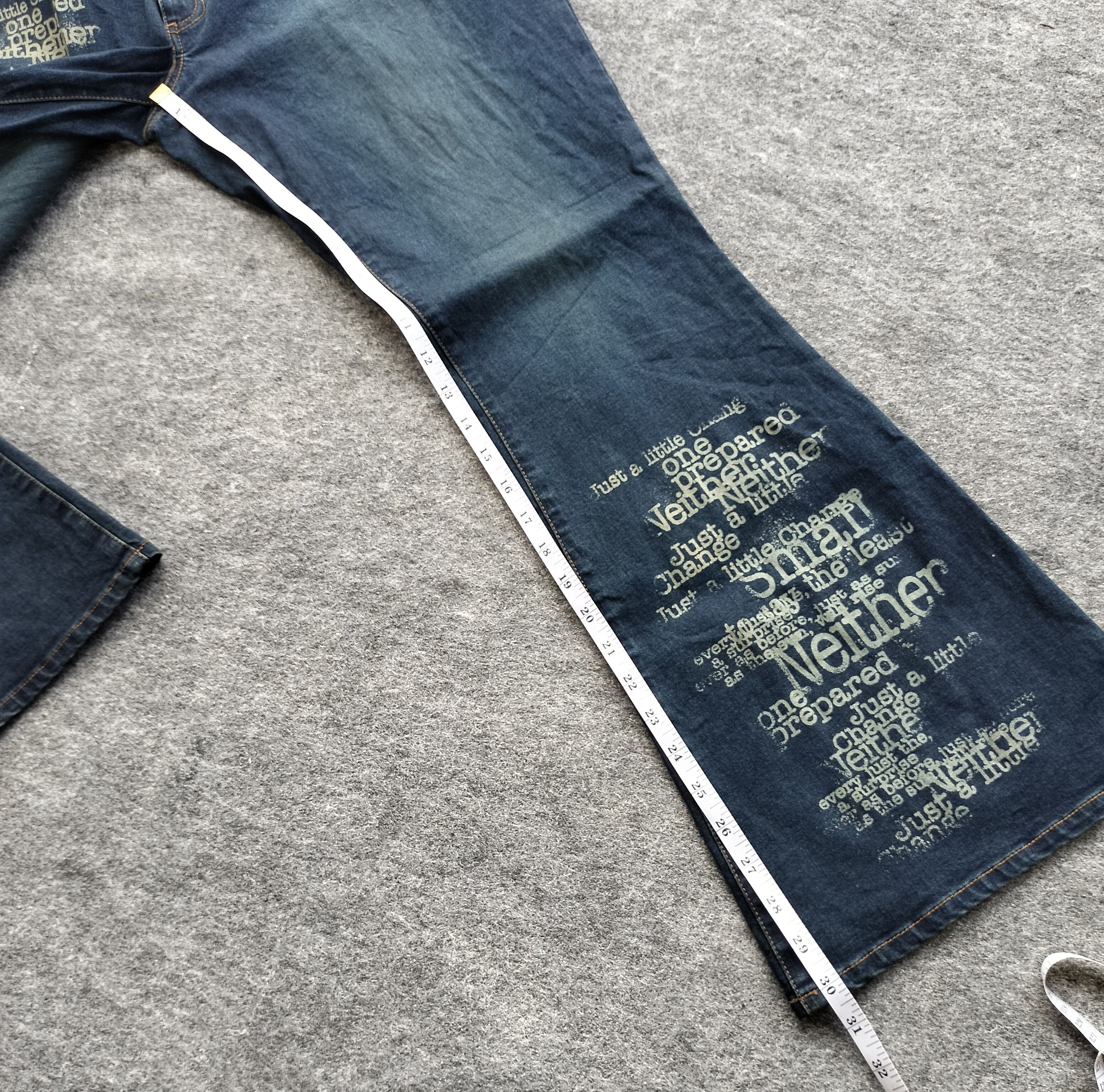 Tornado Mart Y2k vkei oem flare jeans Size US 38 / EU 54 - 16 Thumbnail