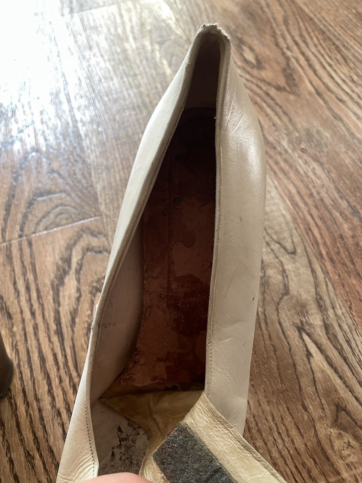 Jil Sander × Vintage Women's JIL SANDER Mule Heel's white Leather Shoes Size 39 Size US 8 / IT 38 - 11 Thumbnail