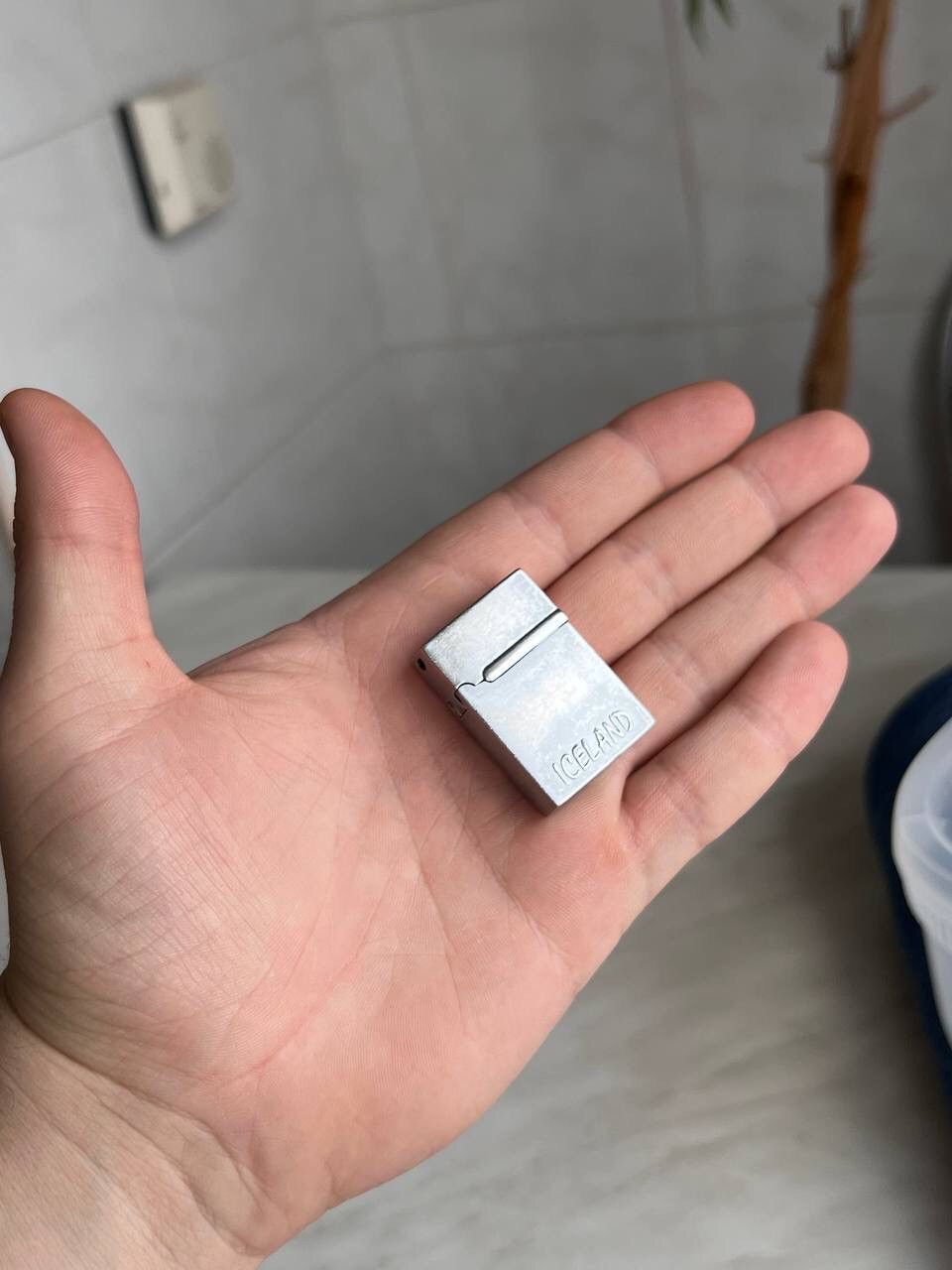 Japanese Brand × Vintage Y2K MICRO MINI ELEGANCE ICELAND 2005 GEOMETRIC METAL LIGHTER Size ONE SIZE - 8 Thumbnail