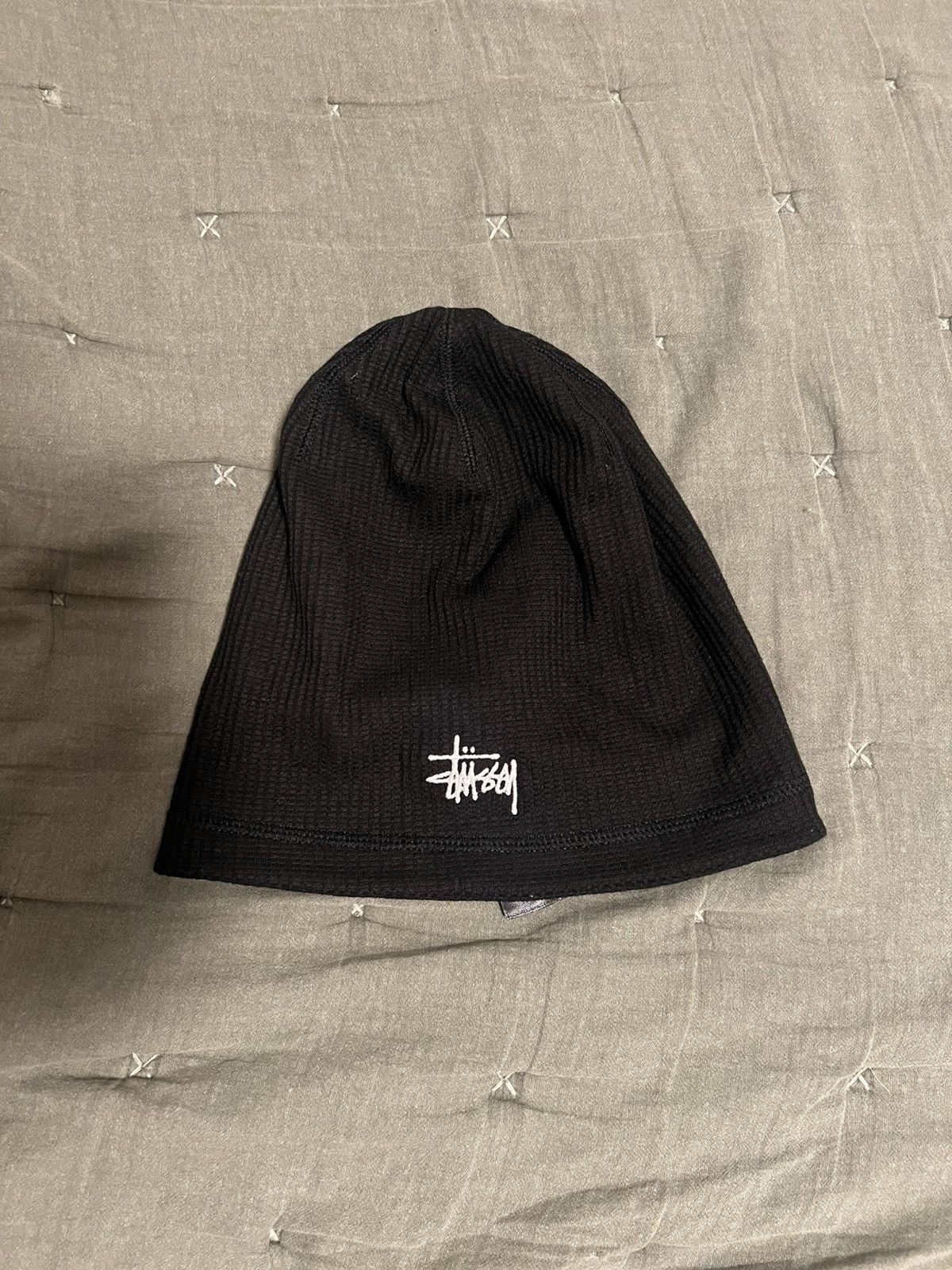 Stussy Waffle Skullcap Black