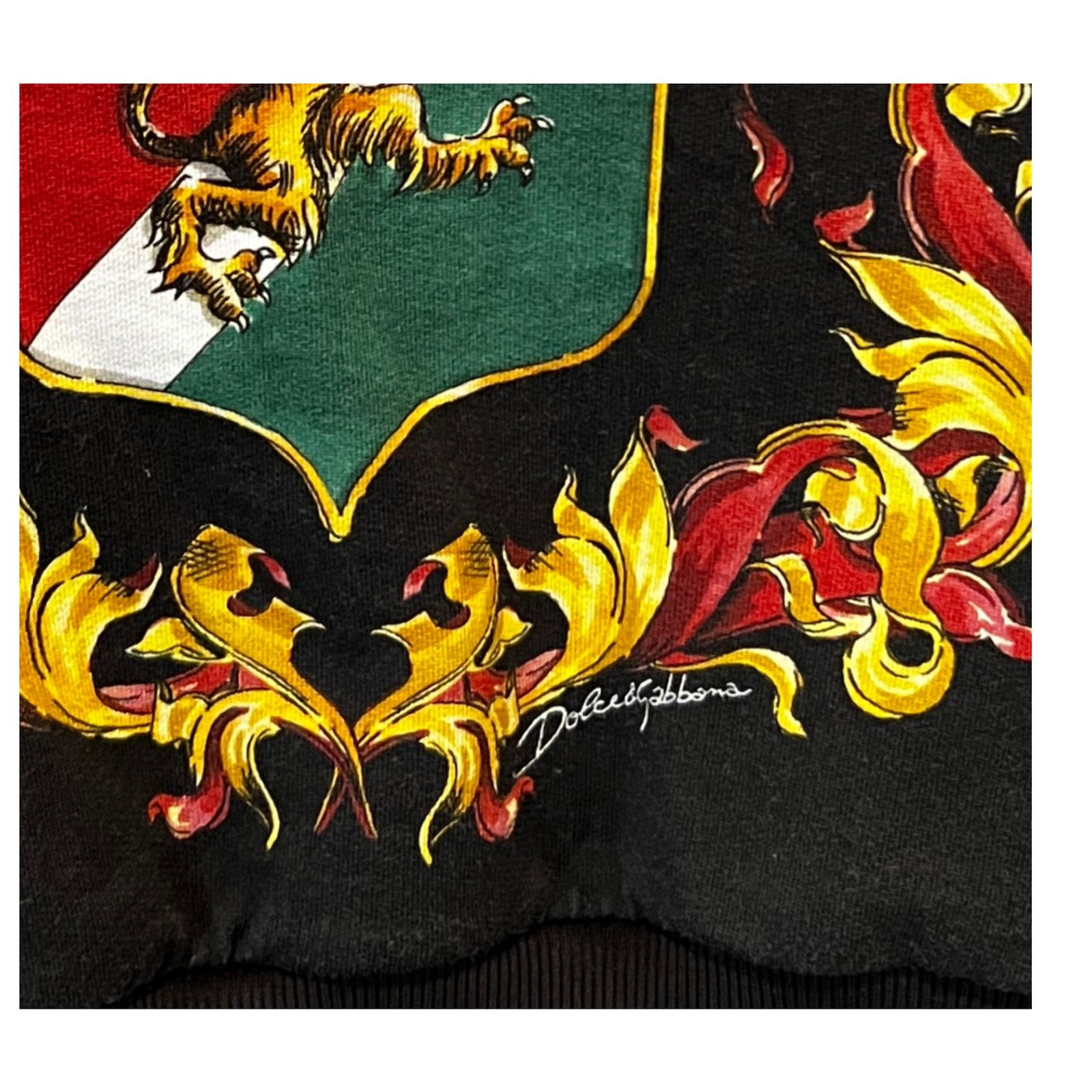 Dolce & Gabbana DOLCE & GABBANA Heraldic Print Sweatshirt Size IT 46/ Small Size US S / EU 44-46 / 1 - 8 Thumbnail