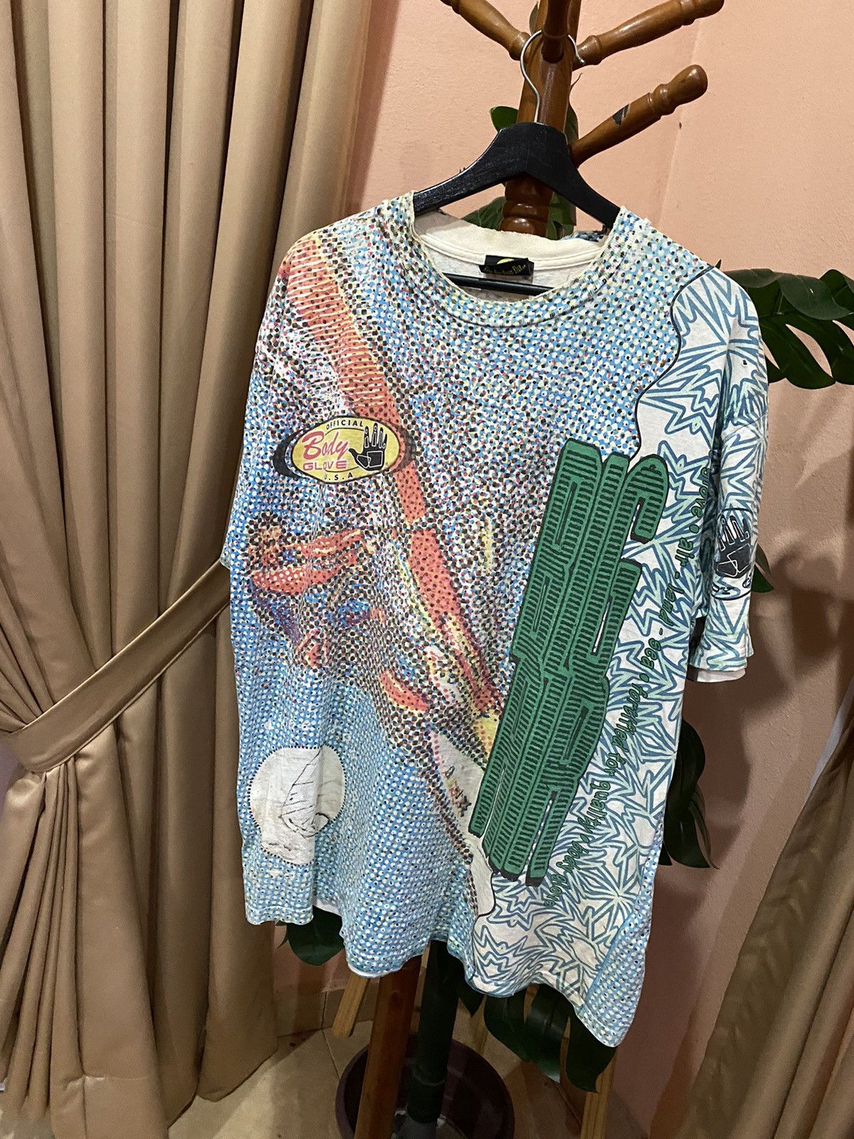 Body Glove VINTAGE 90S BODY GLOVE BIG AIR ALL OVER PRINT SHIRT Size US L / EU 52-54 / 3 - 4 Thumbnail
