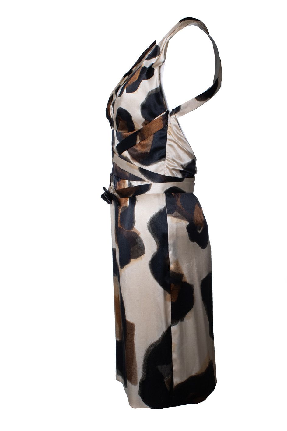 Versace Versace, silk printed dress with bolero Size S / US 4 / IT 40 - 3 Thumbnail