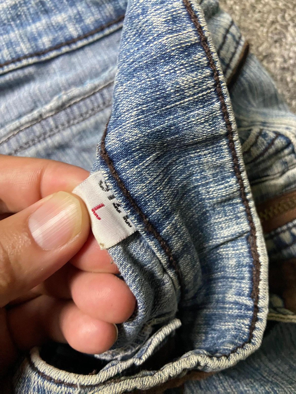 Japanese Brand Minggu Brand Baggy Style Cargo Jeans (158) Size US 30 / EU 46 - 7 Thumbnail
