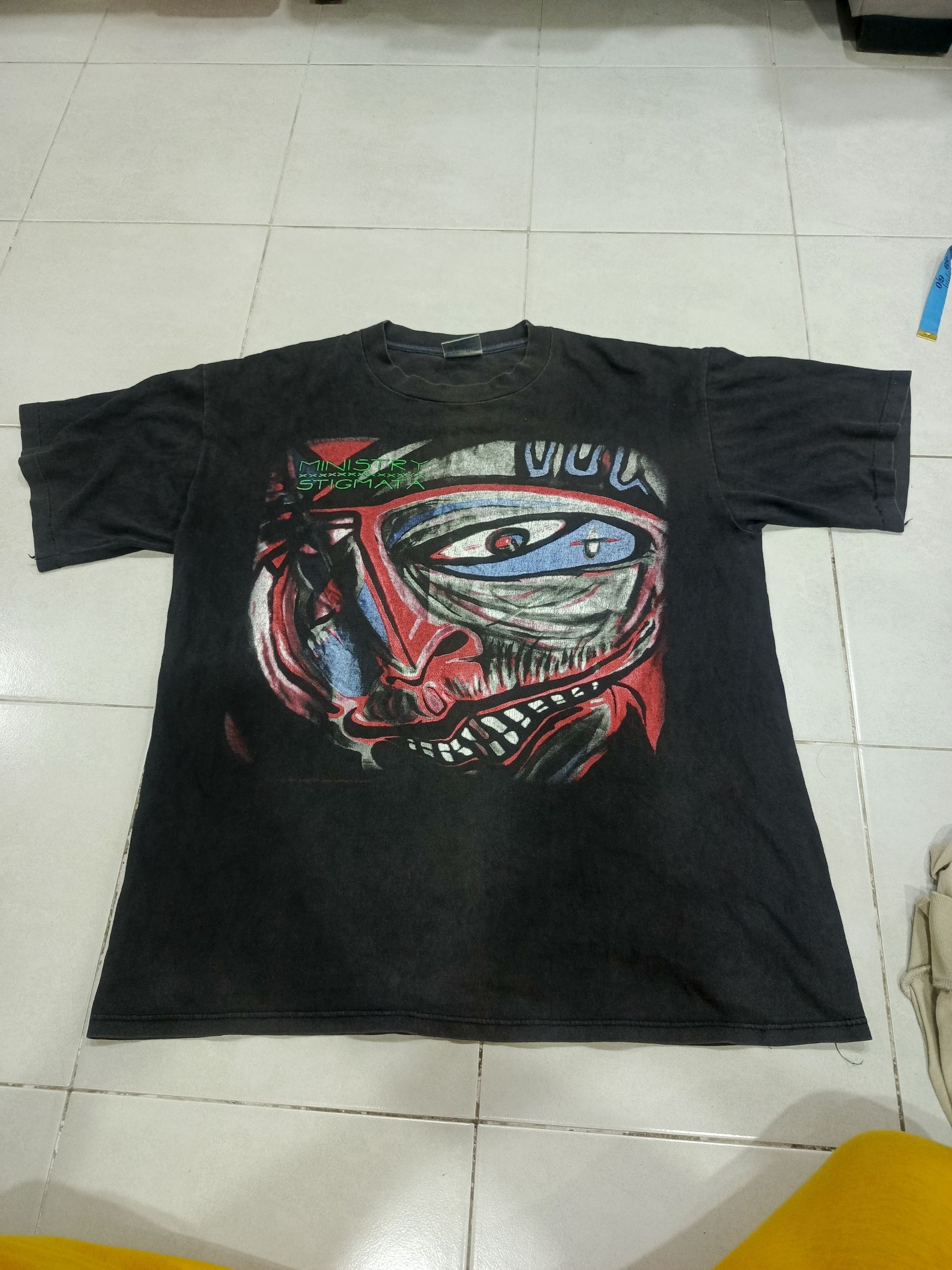 Vintage Vintage 1991 Ministry Stigmata Size US L / EU 52-54 / 3 - 2 Thumbnail