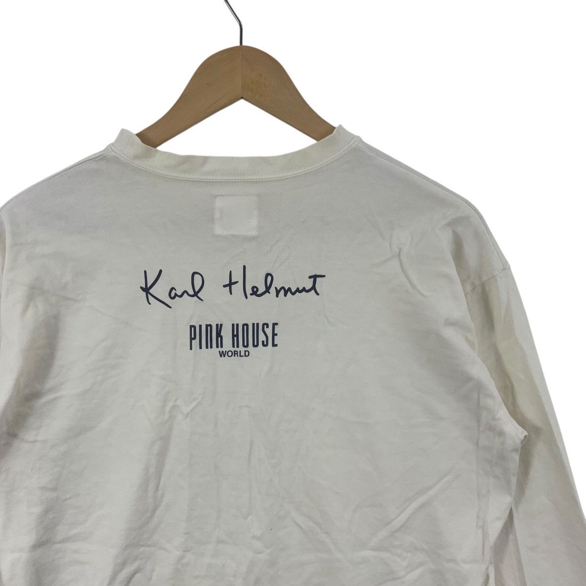 Karl Helmut Vintage 90s KARL HELMUT JAPAN Pink House Collection Tee Size M / US 6-8 / IT 42-44 - 7 Thumbnail