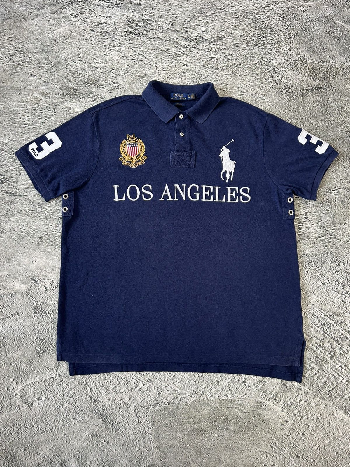 美品 Ralph Lauren ラルフローレンポロシャツ LOS ANGELES 楽天市場】ポロ ラルフローレン カスタムスリムフィット 鹿の子