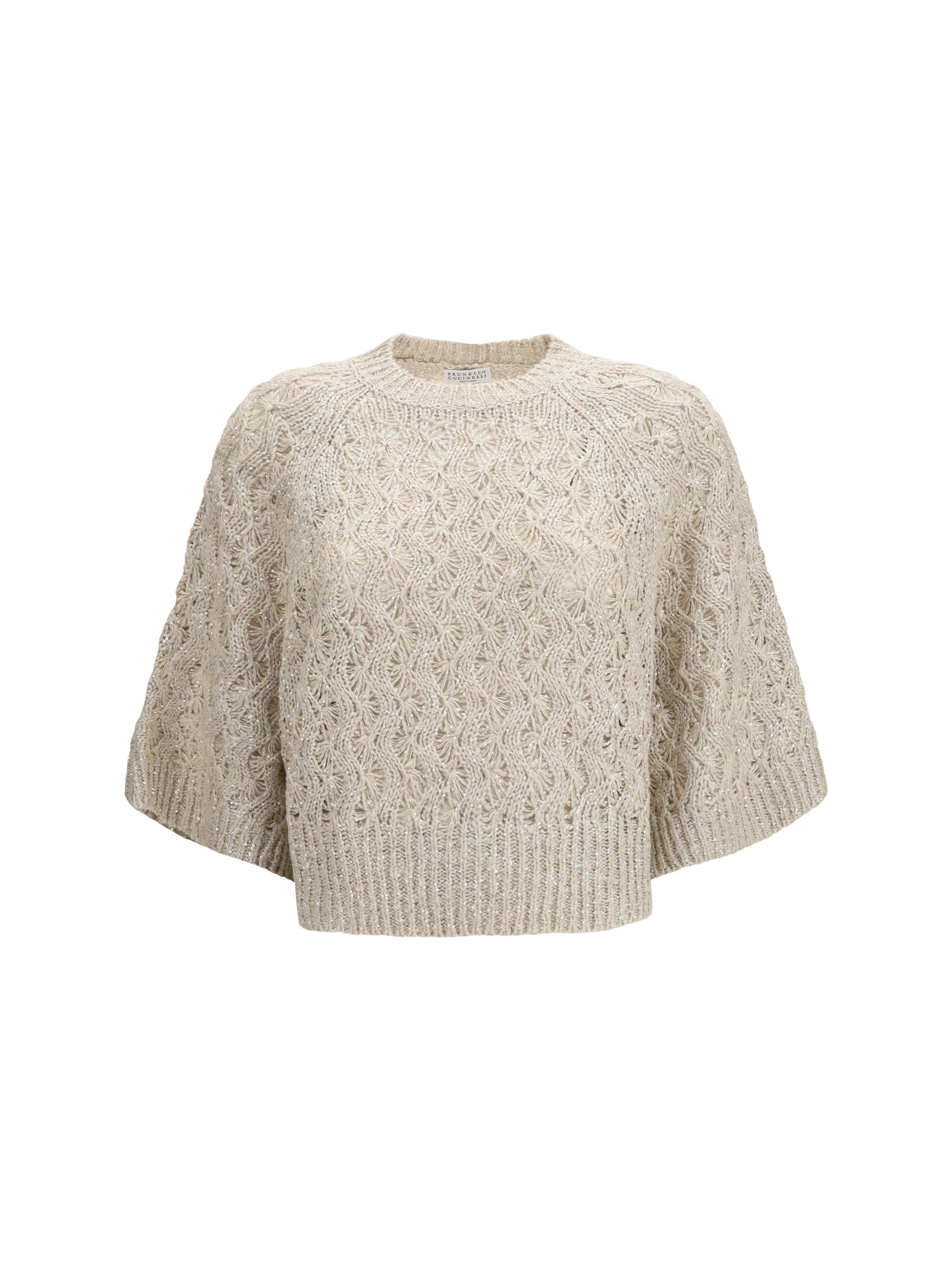 Brunello Cucinelli Open-knit construction Sweater Size L / US 10 / IT 46 - 1 Thumbnail