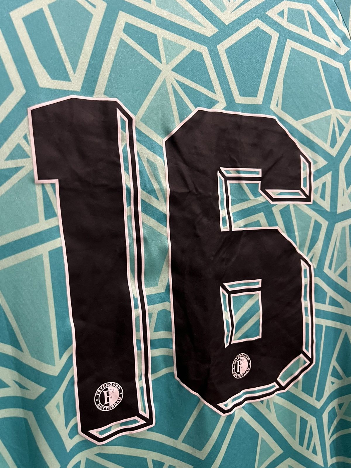 Adidas 2022/23 FEYENOORD ROTTERDAM #16 GO PLAYER ISSUED SOCCERSHIRT Size US S / EU 44-46 / 1 - 14 Thumbnail