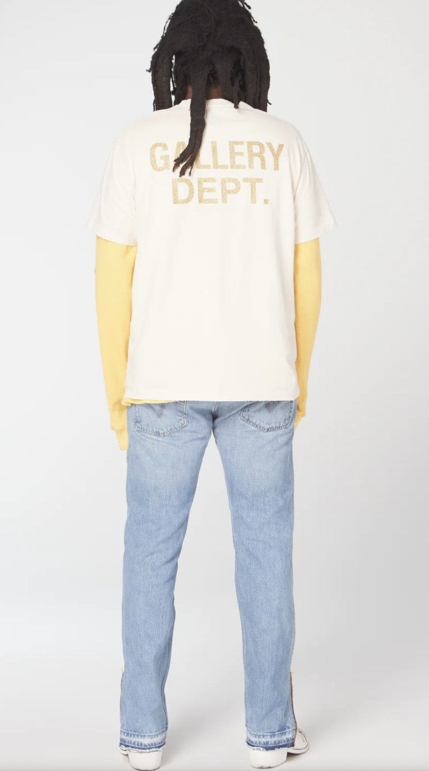 Gallery Dept. o1mle0725 Breaking News T-Shirt in Antique White Size US XXL / EU 58 / 5 - 7 Thumbnail
