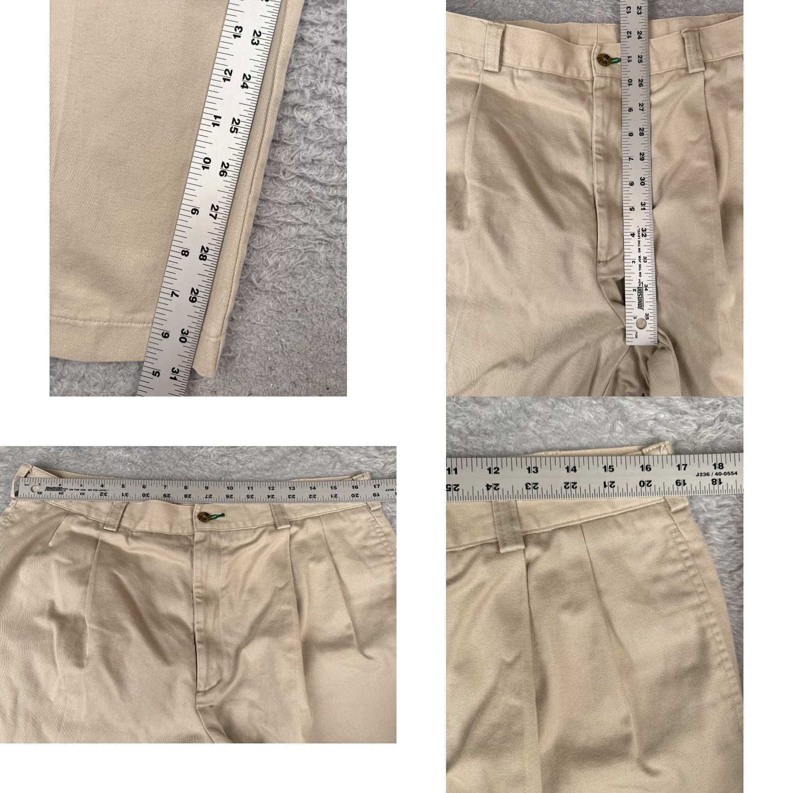 Tommy Hilfiger Tommy Hilfiger Pants Mens 36 Beige Pleated Front Khaki Cotton Twill Casual 36x32 Size US 36 / EU 52 - 8 Thumbnail
