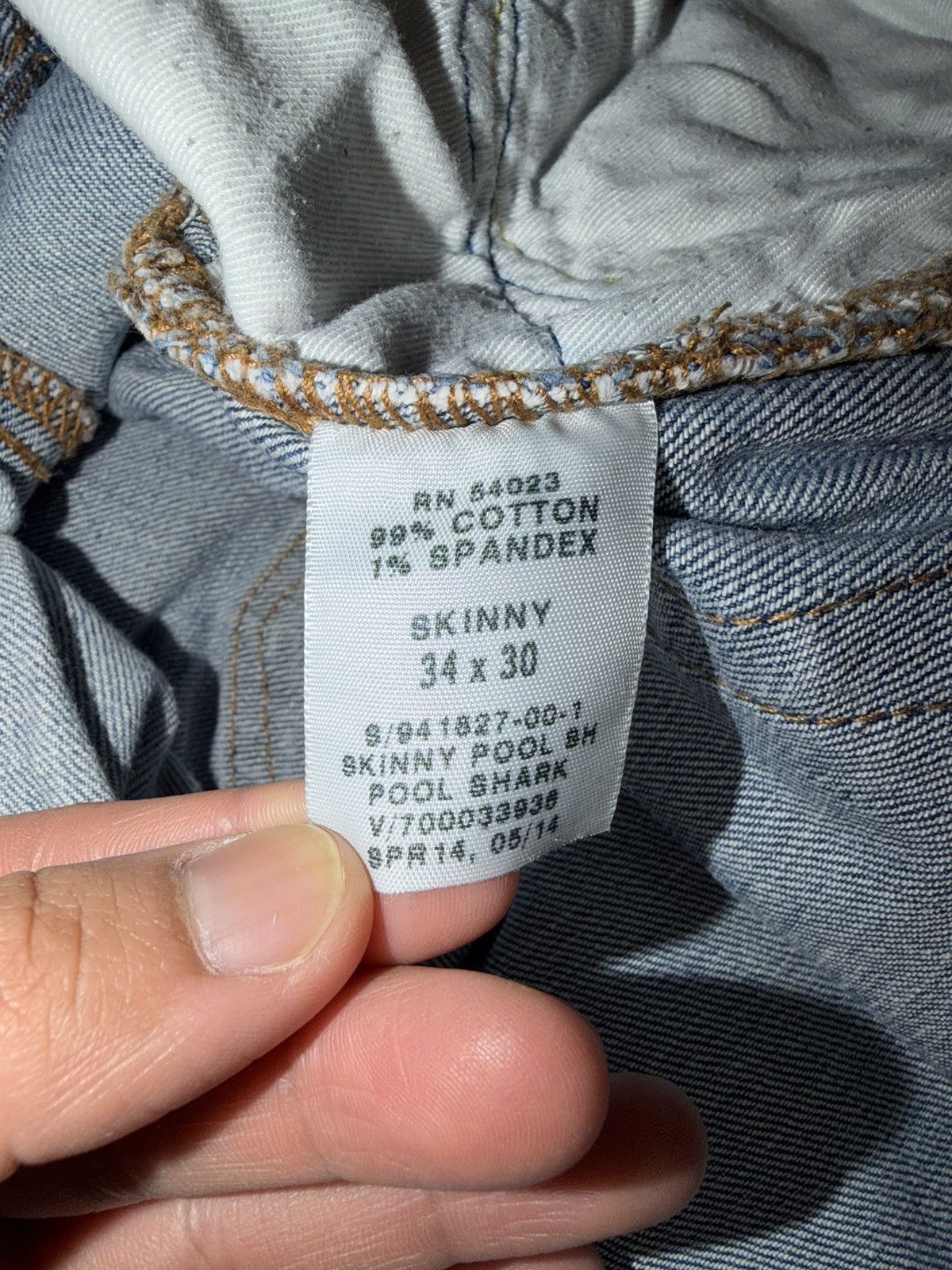 Gap 1969 Pool Shark Skinny Jean Size US 34 / EU 50 - 12 Thumbnail