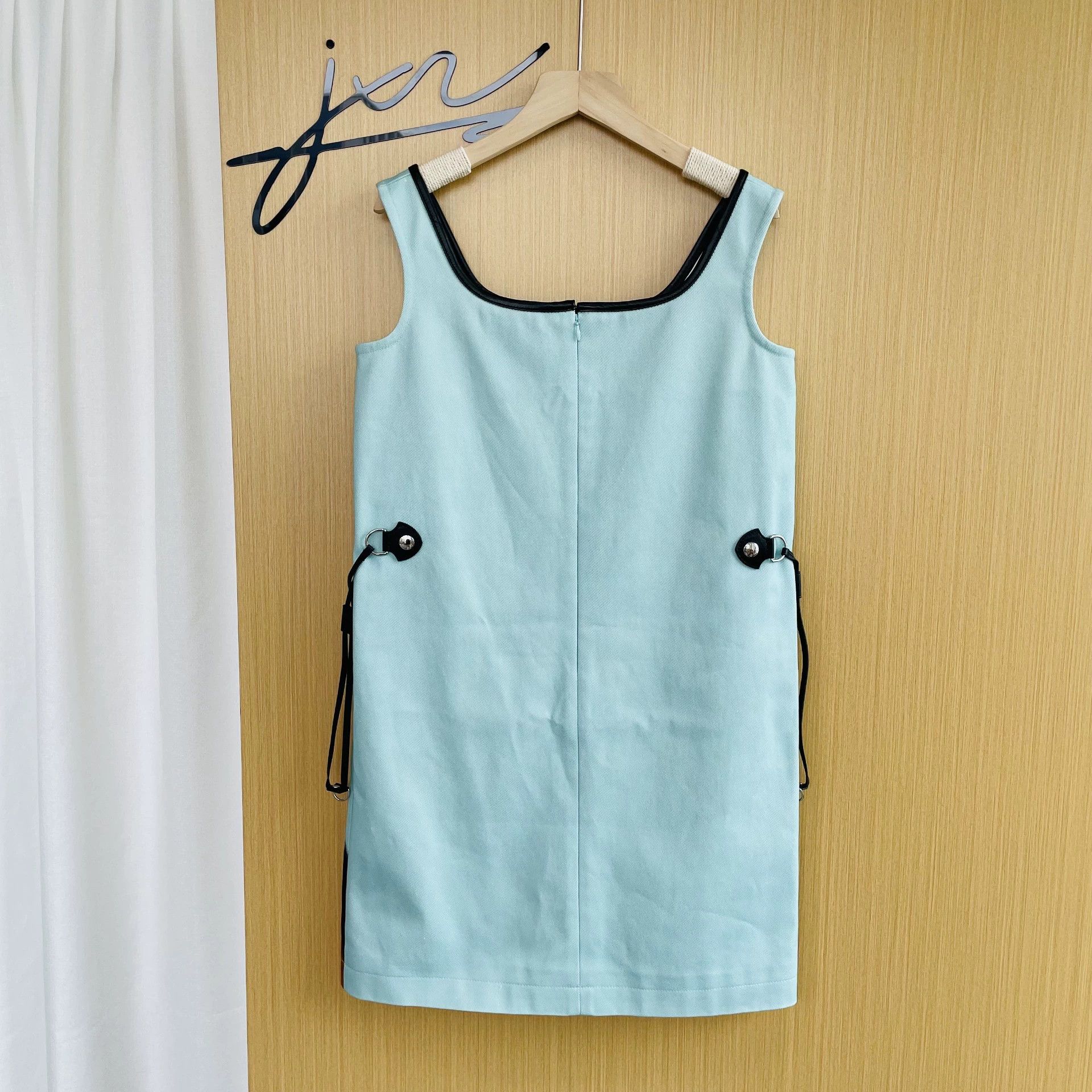Louis Vuitton LV 99 new women's sleeveless Duck blue dress 34 Size XS / US 0-2 / IT 36-38 - 2 Thumbnail