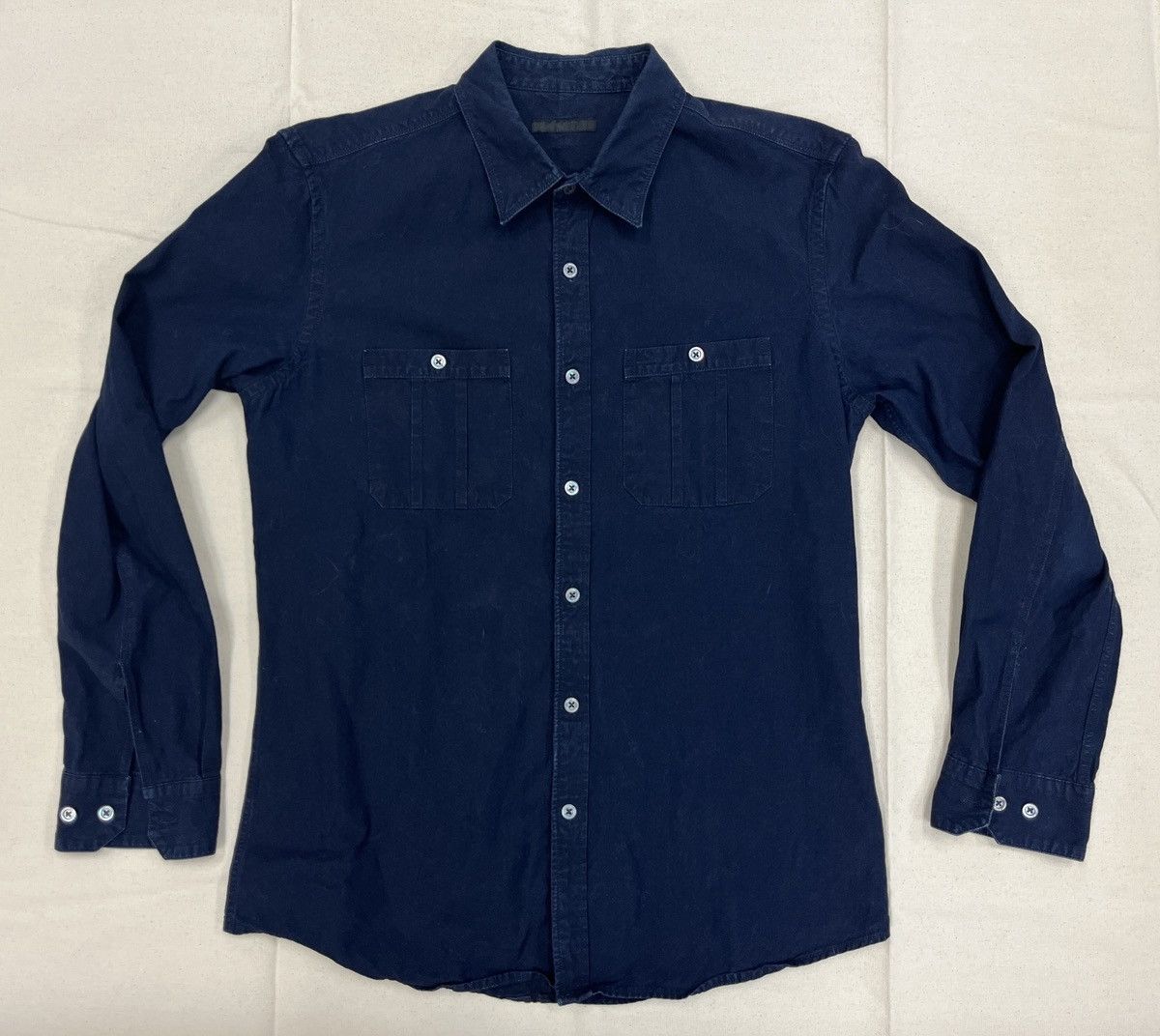 Unis Unis Dark Indigo Blue Adam Shirt Size M Size US M / EU 48-50 / 2 - 2 Thumbnail