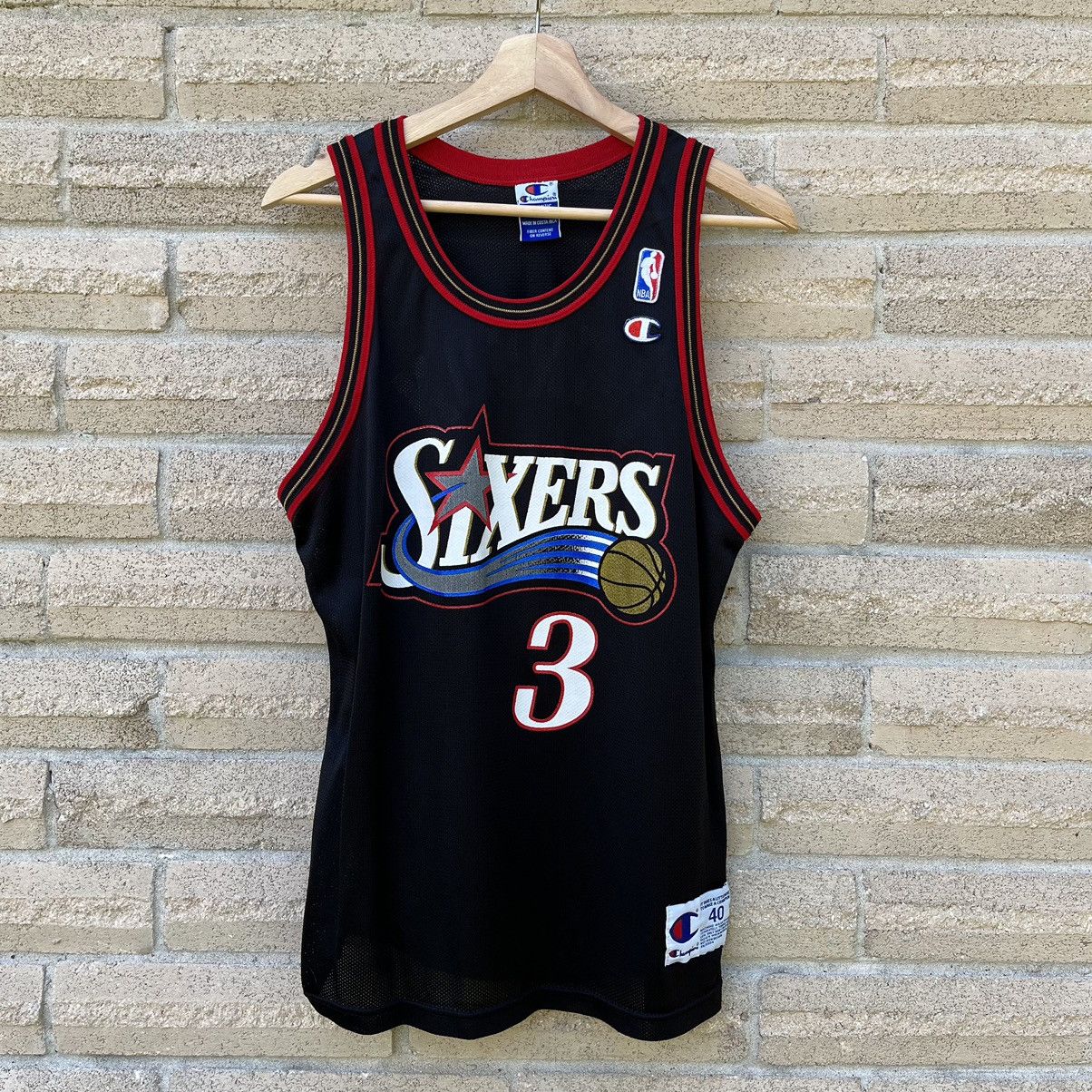 Vintage 90s Champion Philadelphia 76ers Allen Iverson Jersey