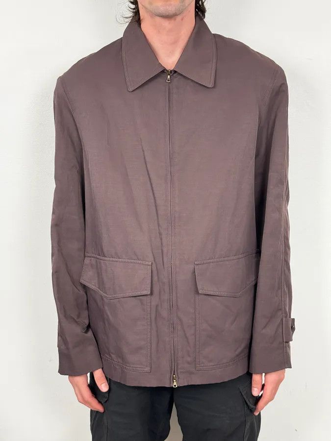 Dries Van Noten Dries Van Noten Brown Minimalist Zip-up Jacket Size US M / EU 48-50 / 2 - 2 Thumbnail
