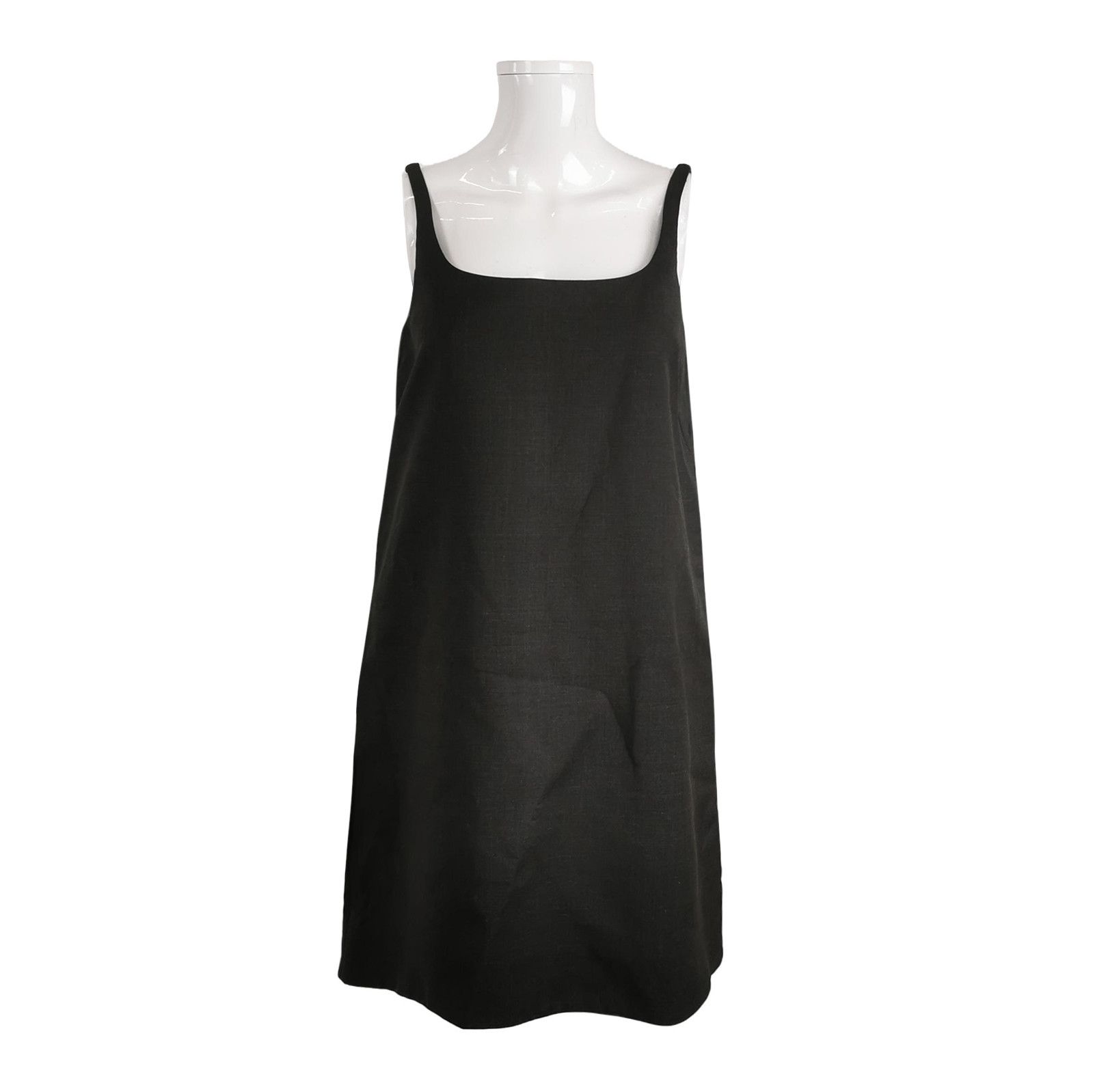 Prada Prada Black Wool Slip Dress Size 36 0089 Size S / US 4 / IT 40 - 1 Thumbnail