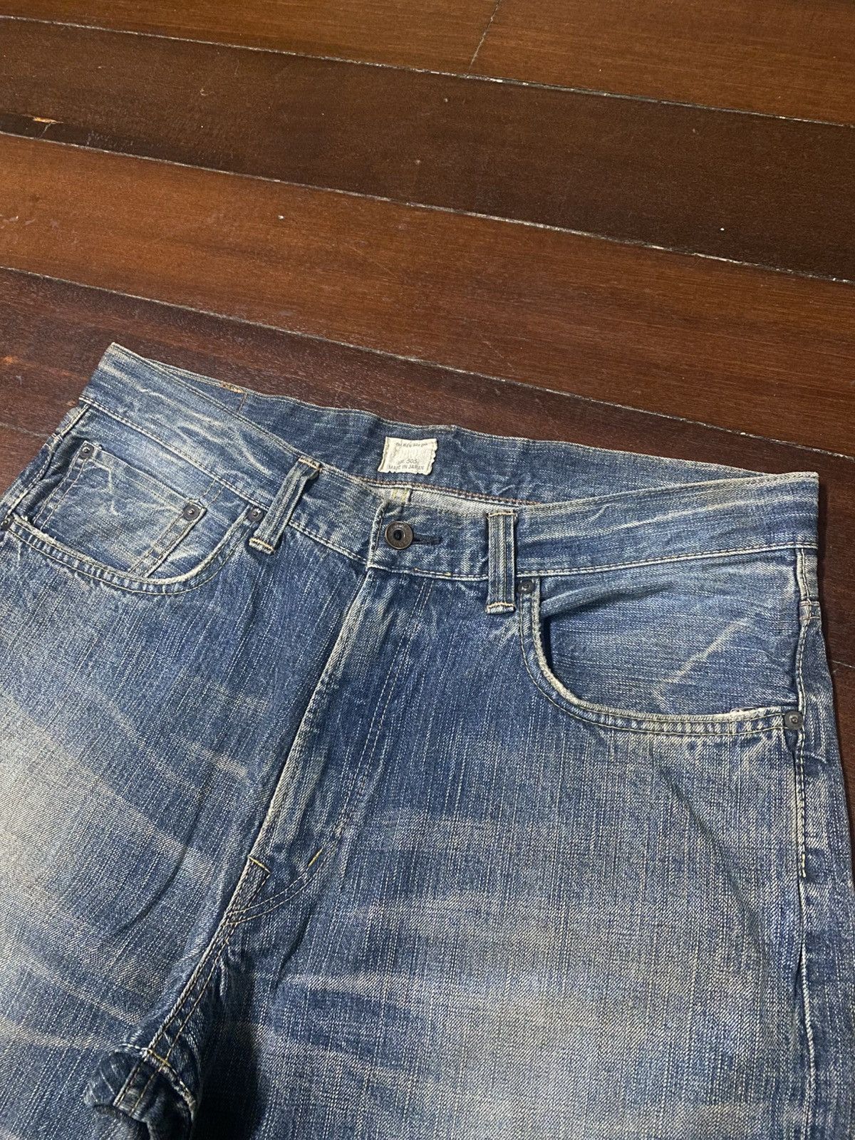 Edwin VINTAGE EDWIN 505z BAGGY SELVEDGE DENIM JEANS slubby faded Size US 37 - 8 Thumbnail