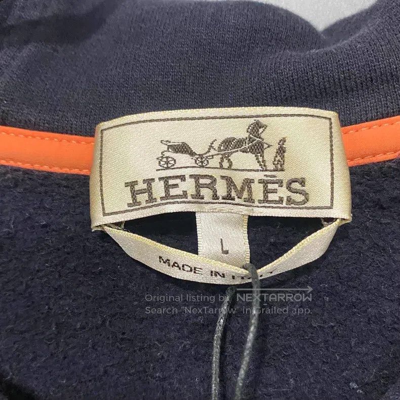 Hermes Hermes Color Blocked Fleece Cotton Hoodie Size US L / EU 52-54 / 3 - 4 Thumbnail