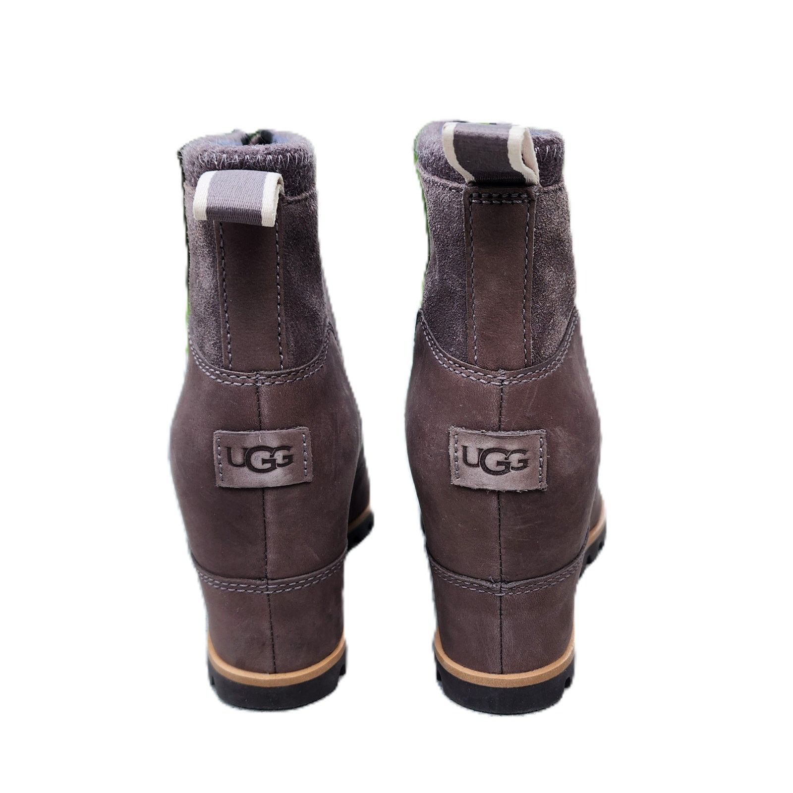 Ugg UGG Reggie Thundercloud Leather Wedge Ankle Boots 7.5 Size US 7.5 / IT 37.5 - 4 Thumbnail